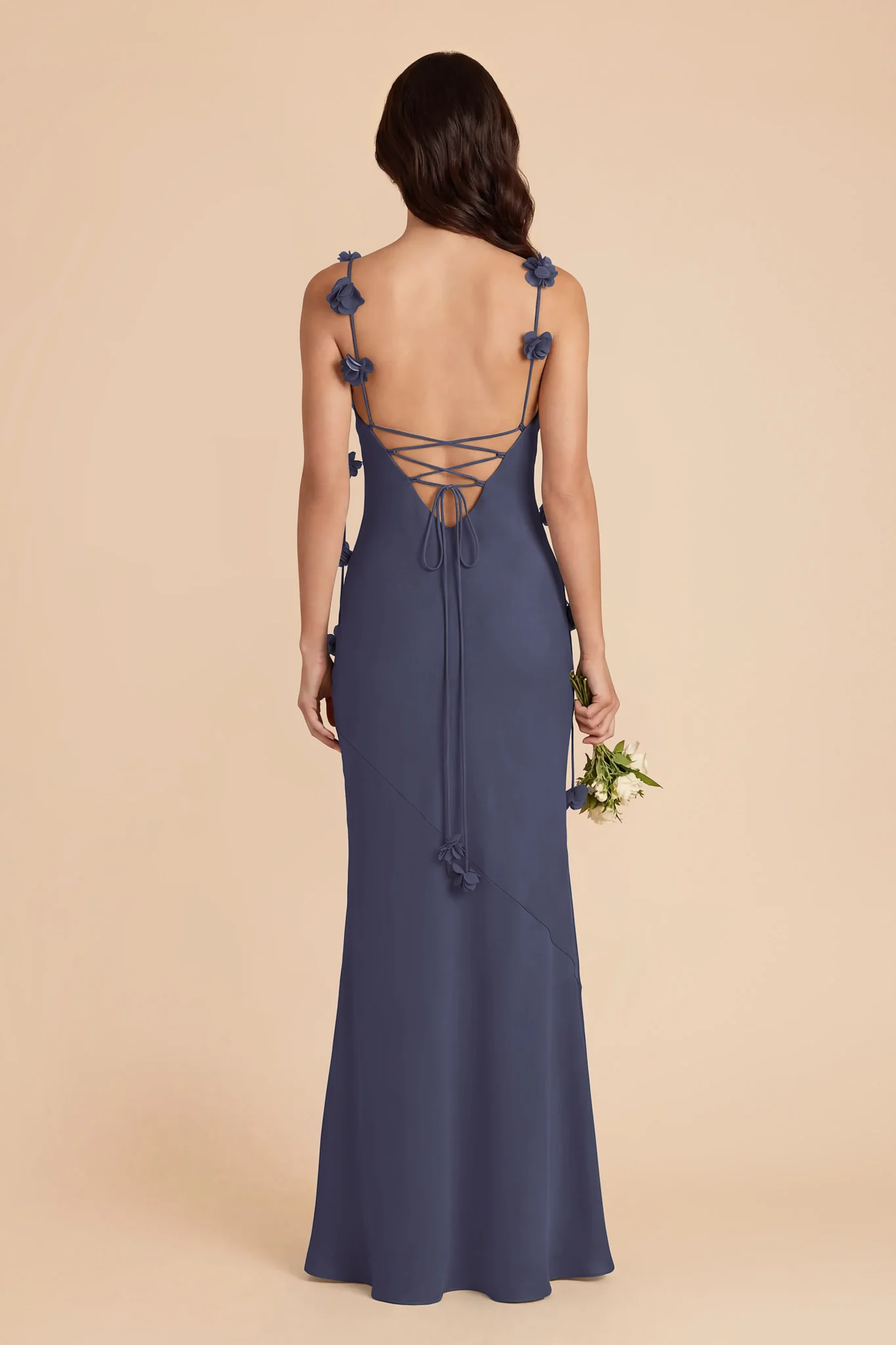 Jessie Chiffon Dress - Dusk Blue - Image 4
