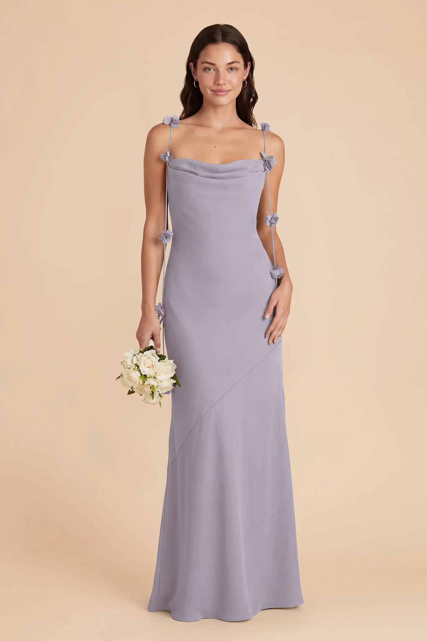 Jessie Chiffon Dress - Dusty Lilac - Image 2
