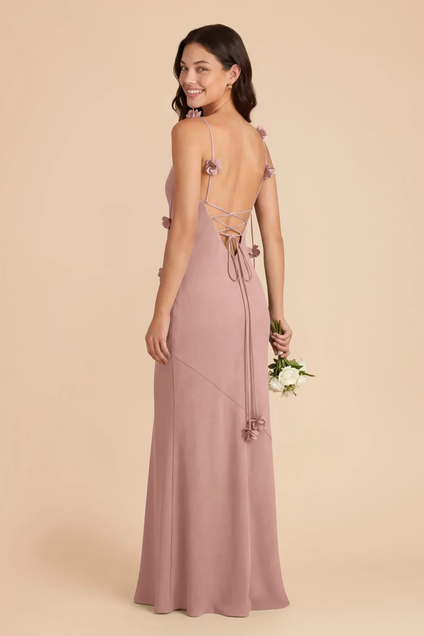 Jessie Chiffon Dress - English Rose