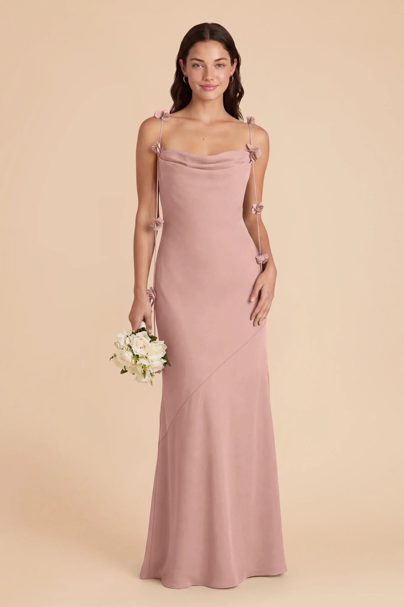 Jessie Chiffon Dress - English Rose - Image 2