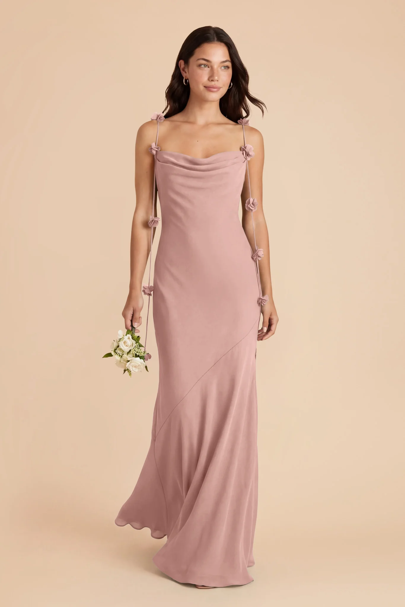 Jessie Chiffon Dress - English Rose - Image 3