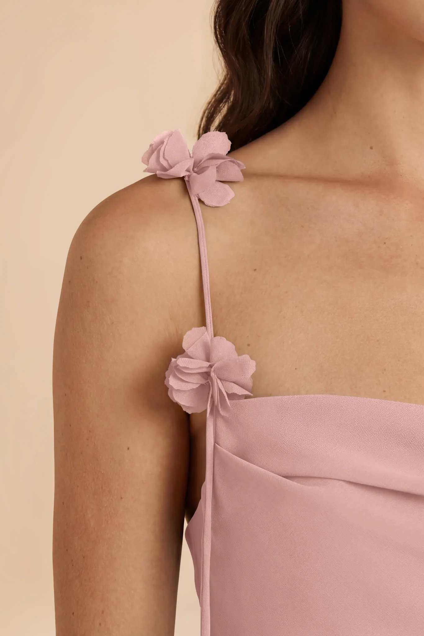 Jessie Chiffon Dress - English Rose - Image 5