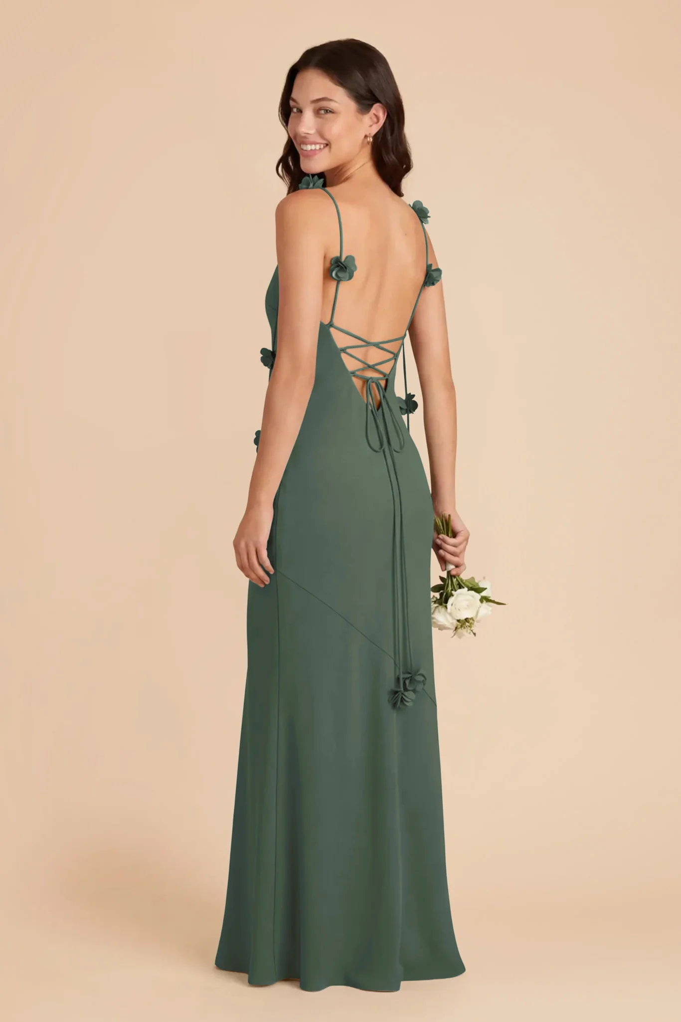 Jessie Chiffon Dress - Eucalyptus