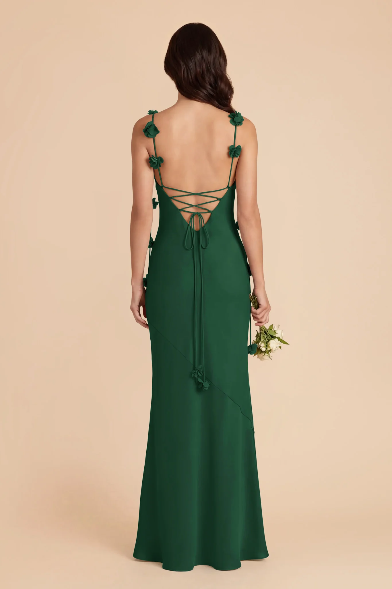 Jessie Chiffon Dress - Forest Green - Image 4