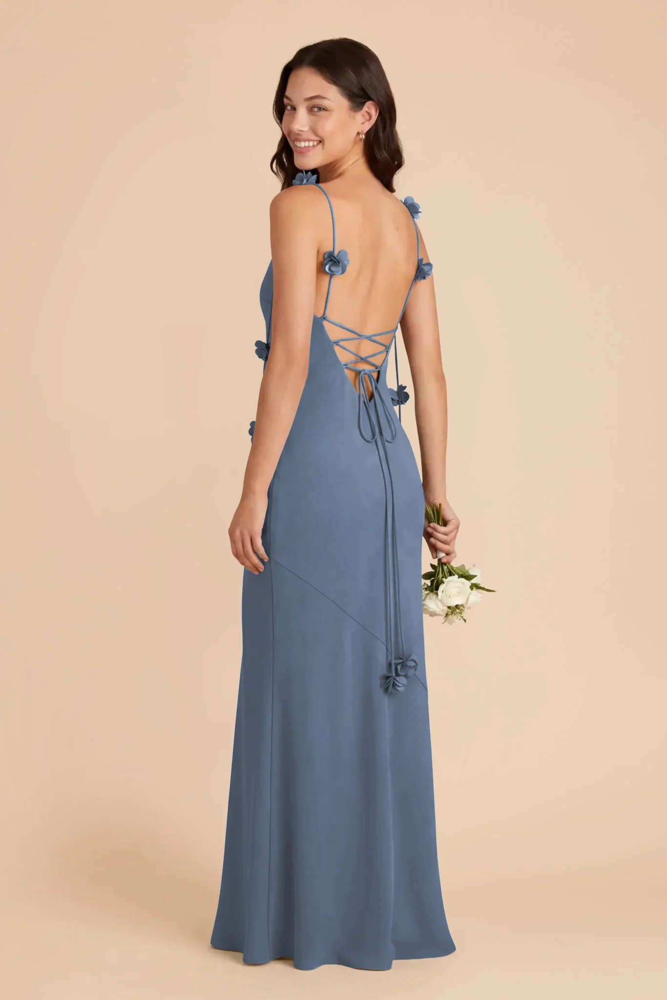 Jessie Chiffon Dress - French Blue