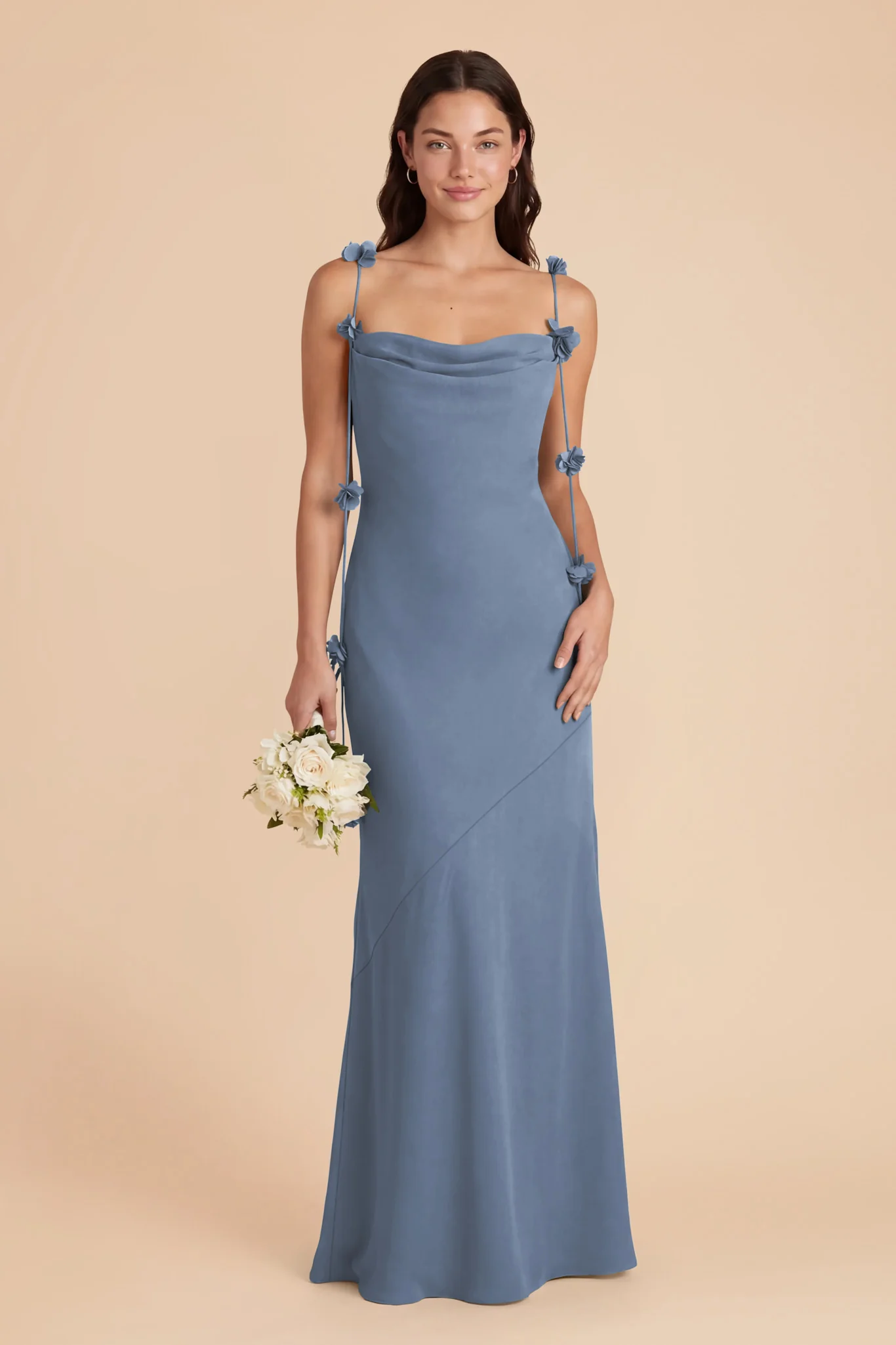 Jessie Chiffon Dress - French Blue - Image 2
