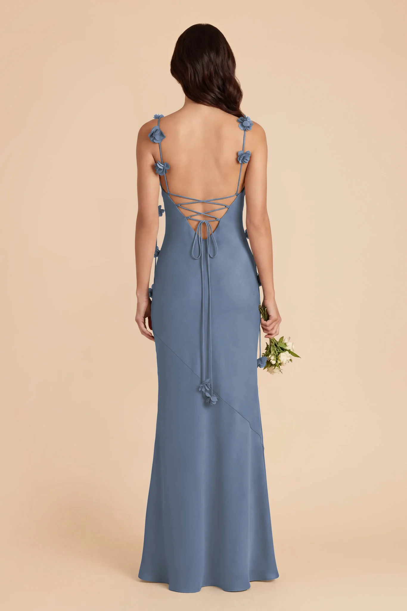 Jessie Chiffon Dress - French Blue - Image 4