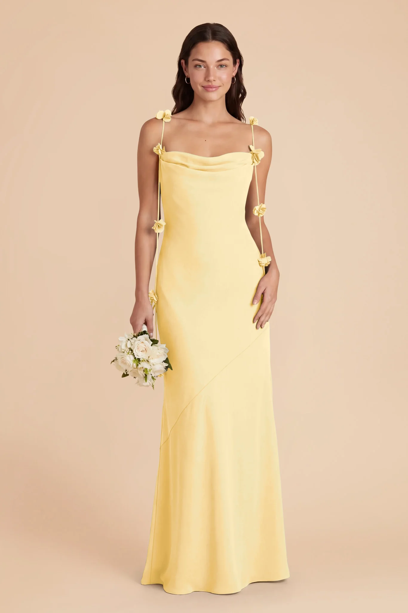 Jessie Chiffon Dress - Lemon Sorbet - Image 2