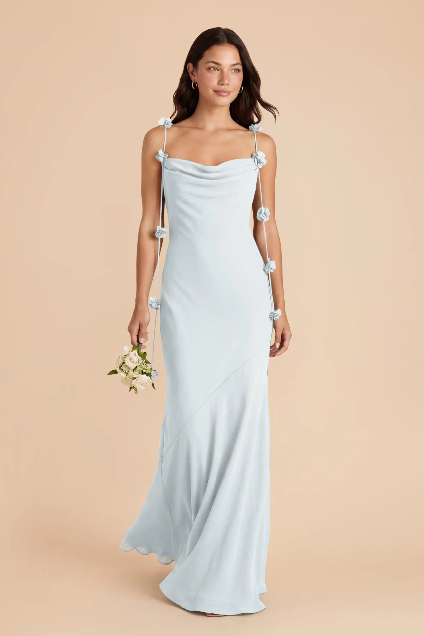 Jessie Chiffon Dress - Mist Blue - Image 3