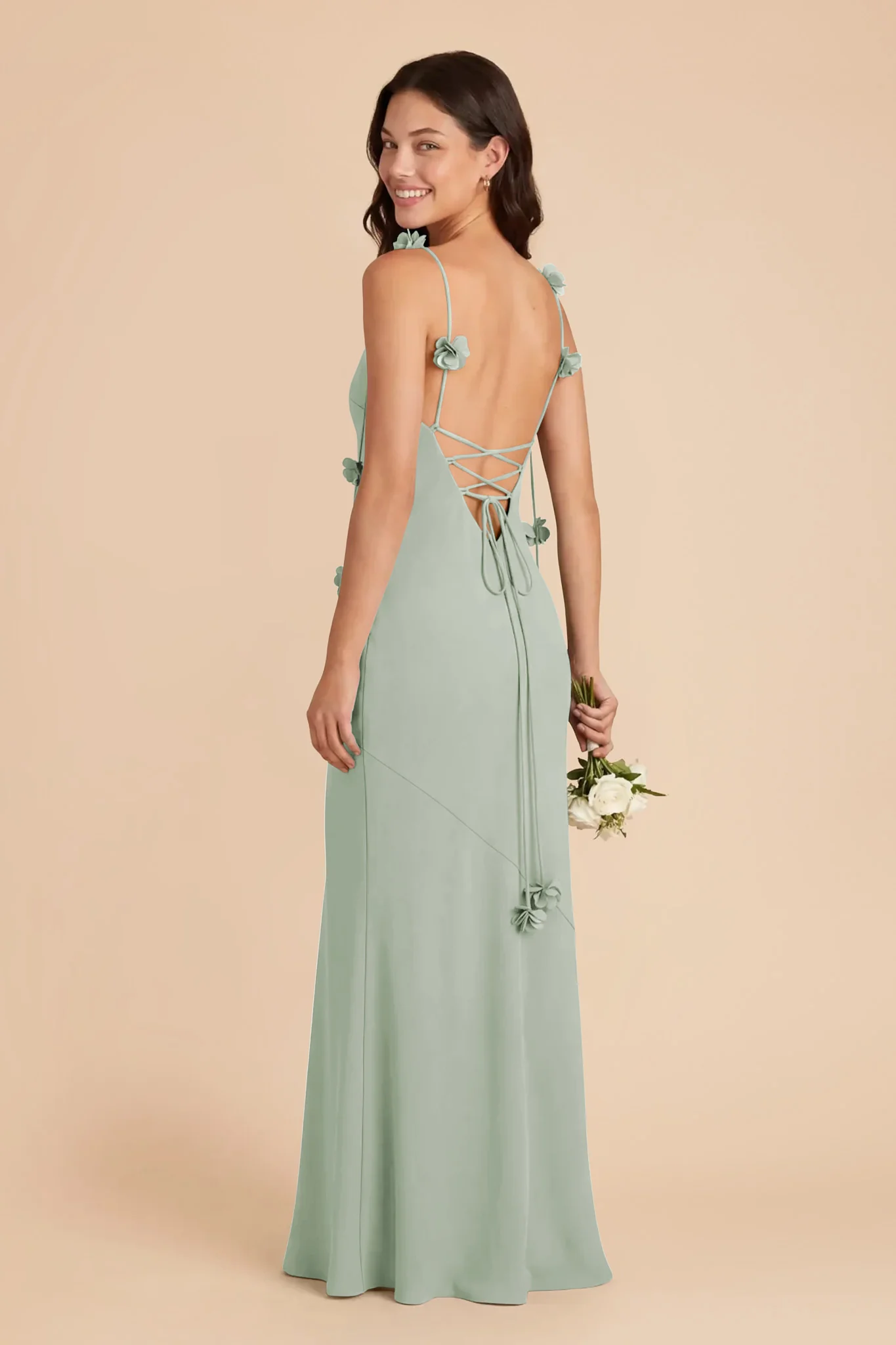 Jessie Chiffon Dress - Sage