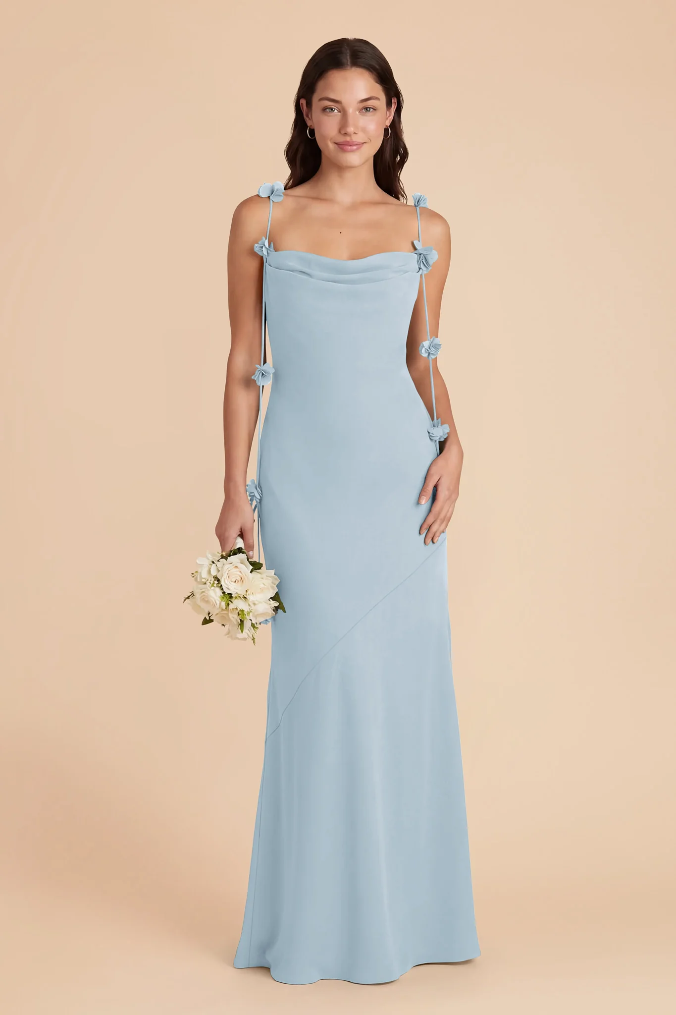 Jessie Chiffon Dress - Sky Blue - Image 2