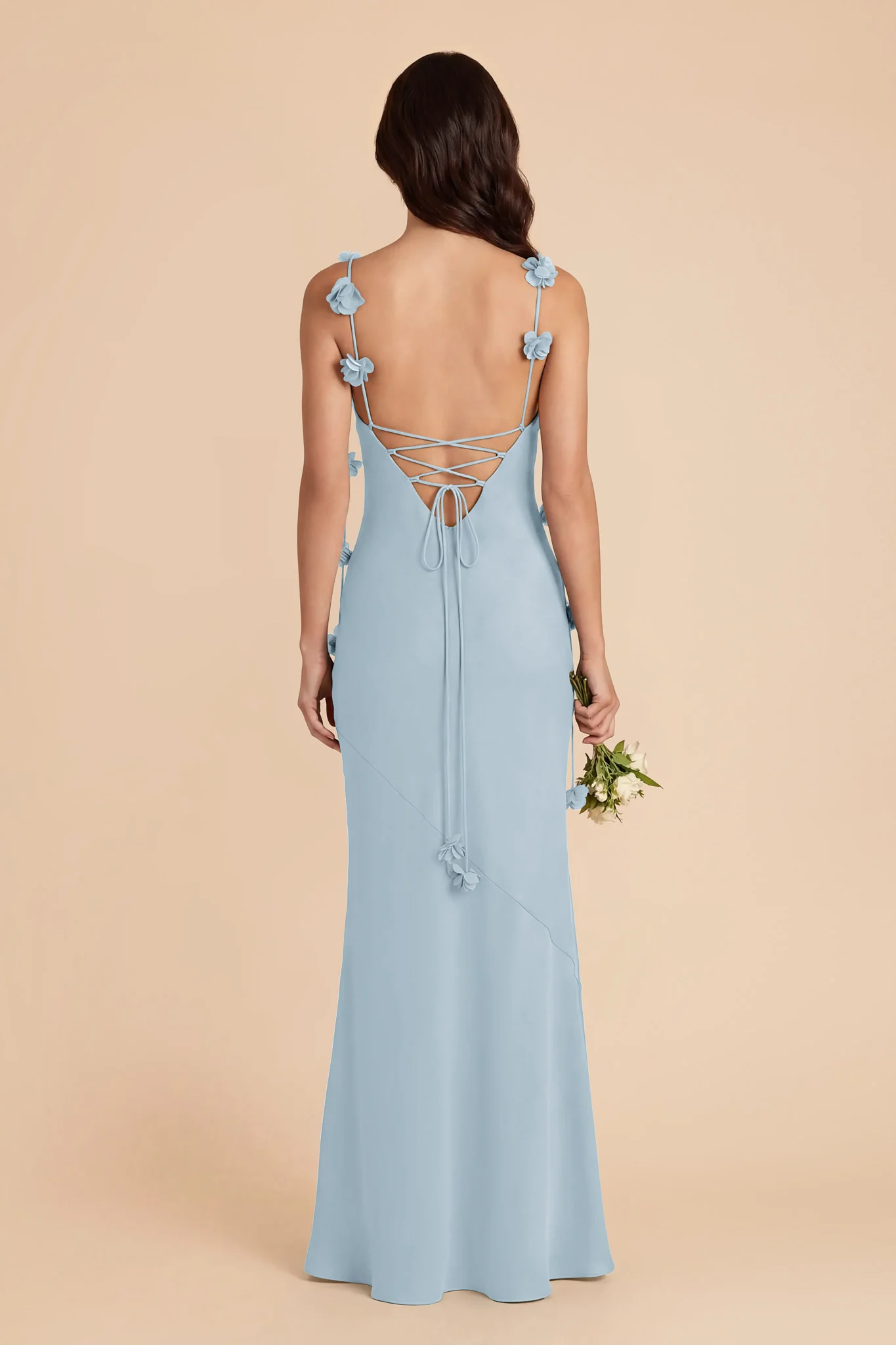 Jessie Chiffon Dress - Sky Blue - Image 4