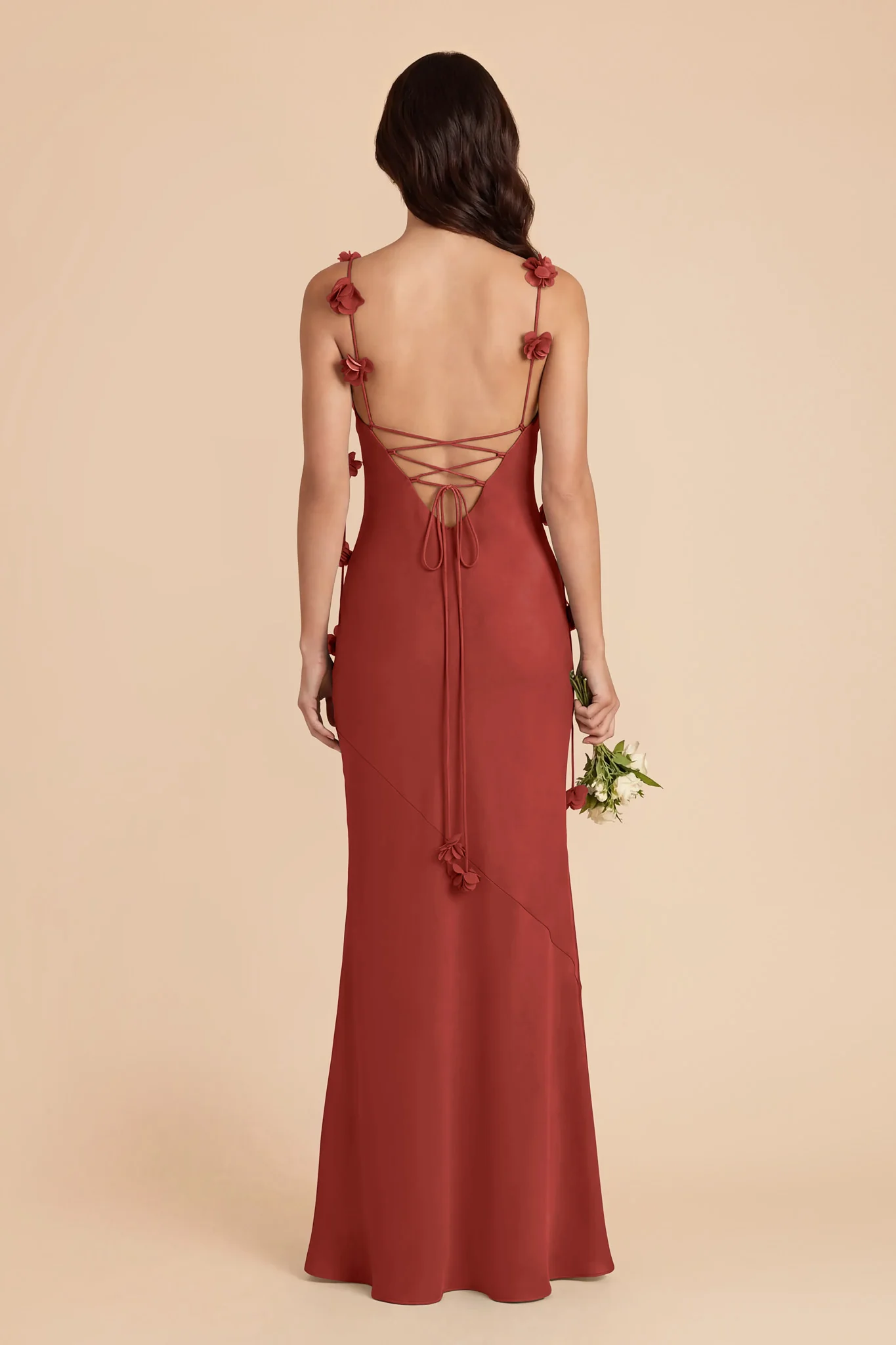Jessie Chiffon Dress - Spice - Image 4