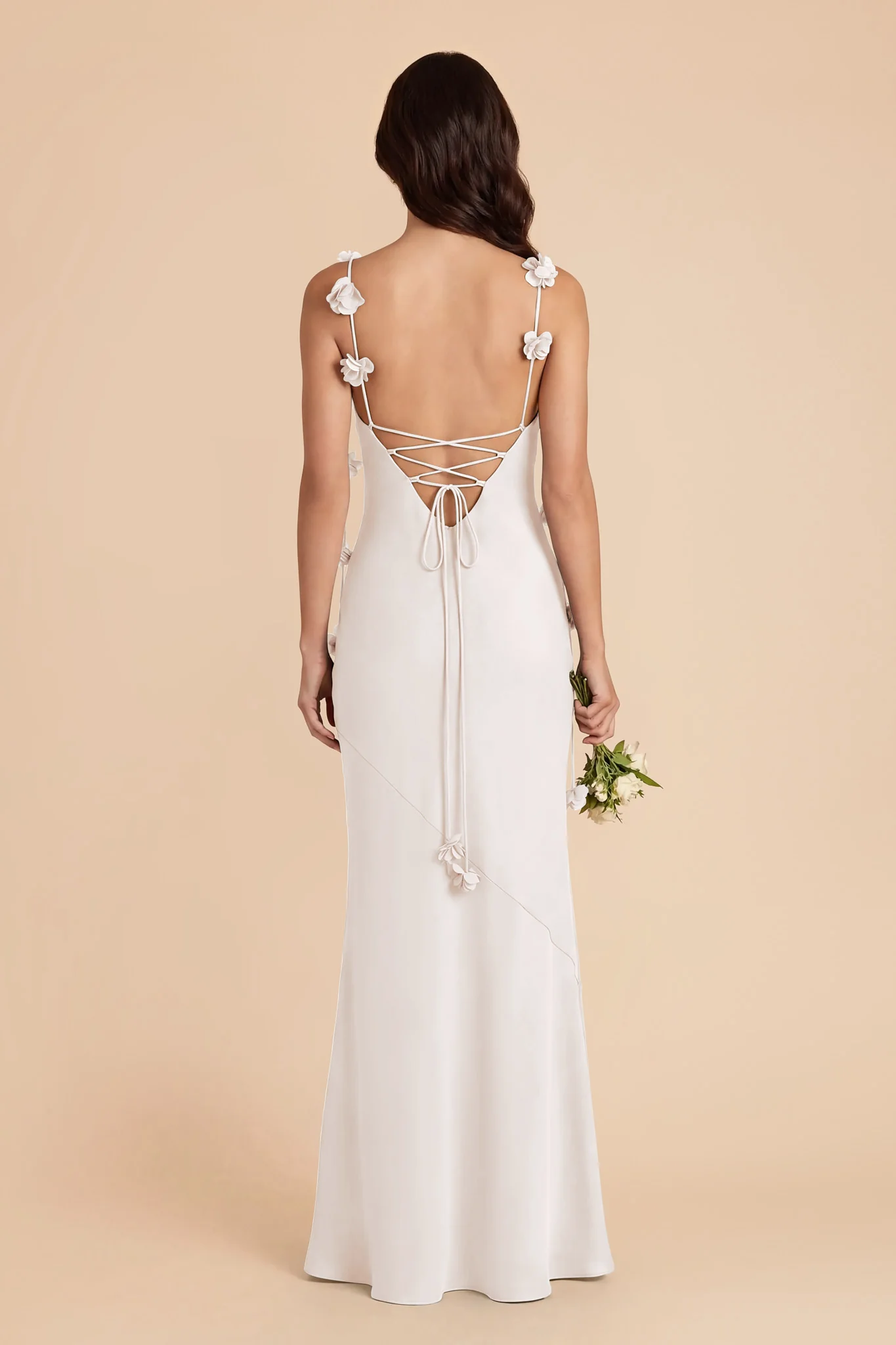 Jessie Chiffon Dress - White - Image 4