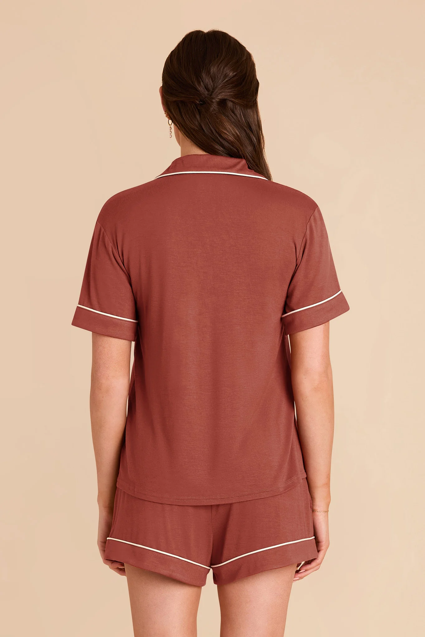Jonny Bamboo Pajama Set - Auburn - Image 5