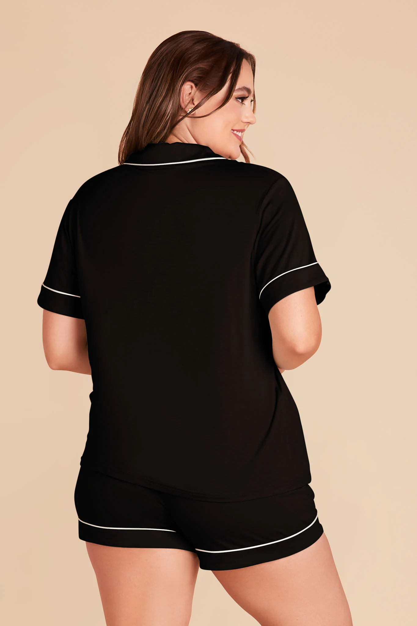 Jonny Bamboo Pajama Set - Black - Image 8