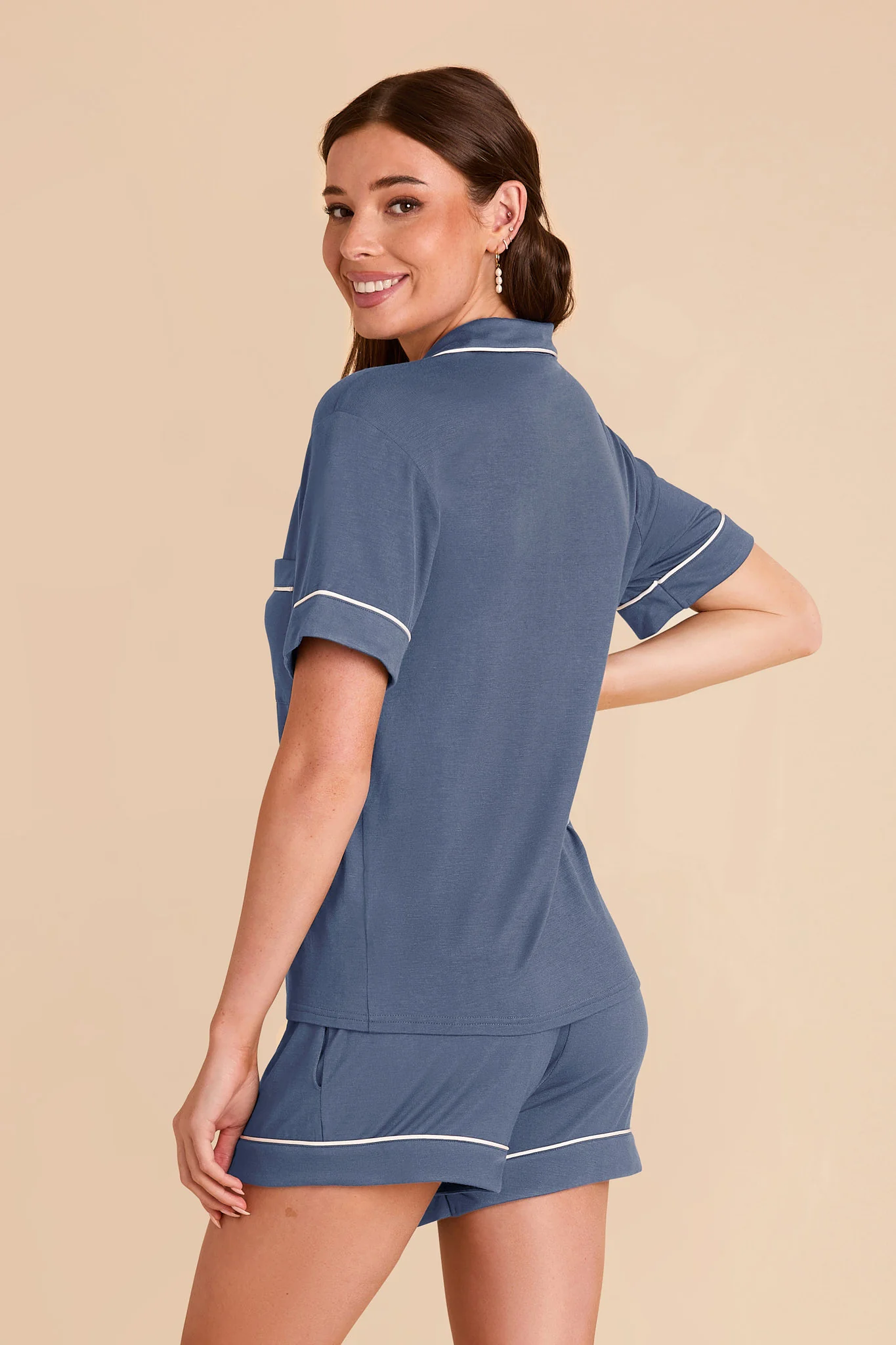 Jonny Bamboo Pajama Set - Dusk Blue - Image 4