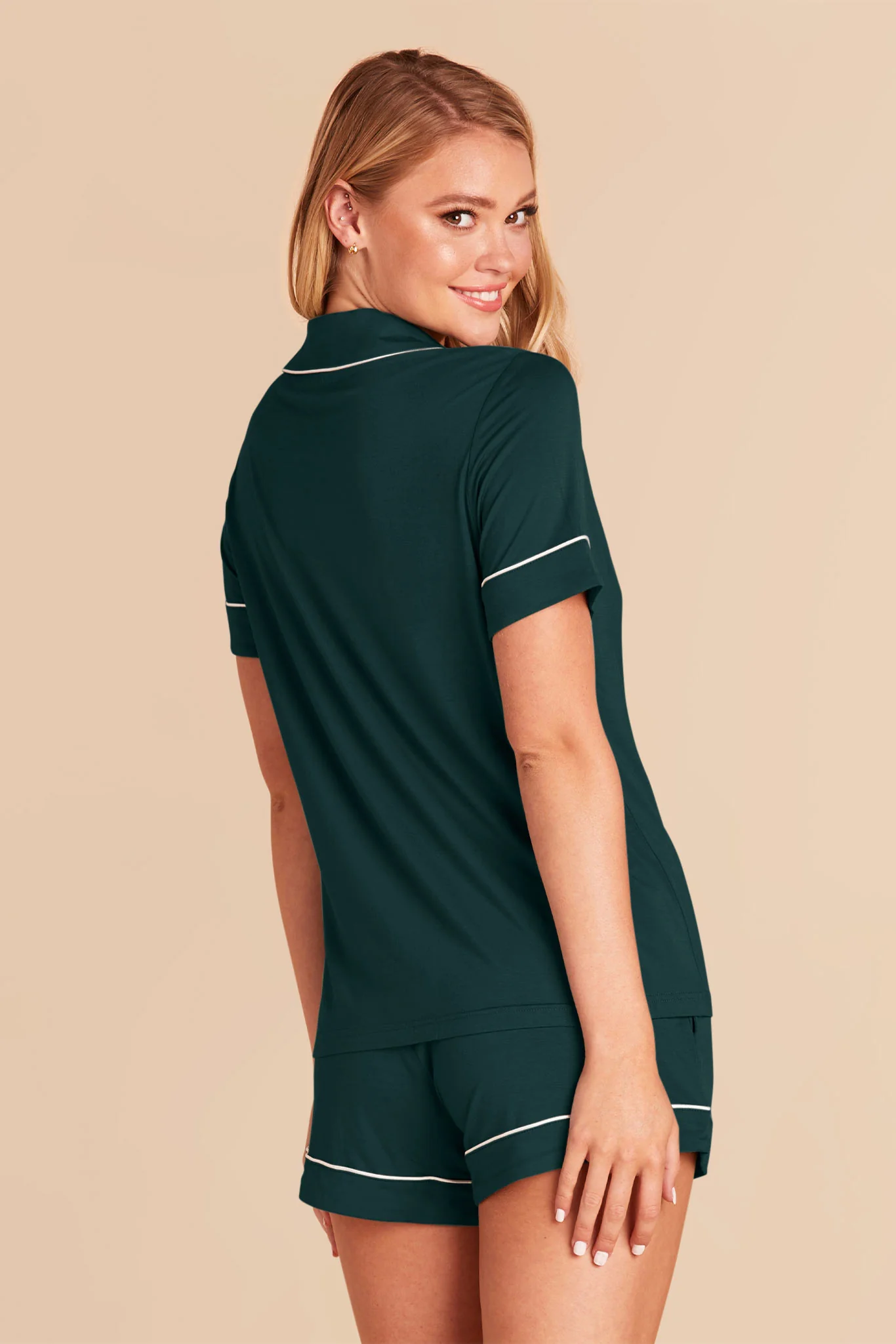 Jonny Bamboo Pajama Set - Emerald - Image 6