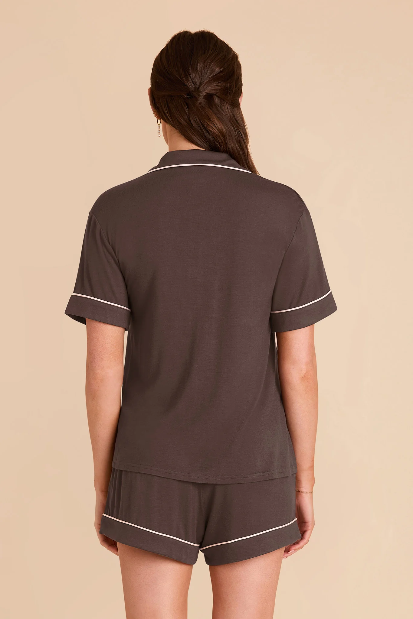 Jonny Bamboo Pajama Set - Espresso - Image 5