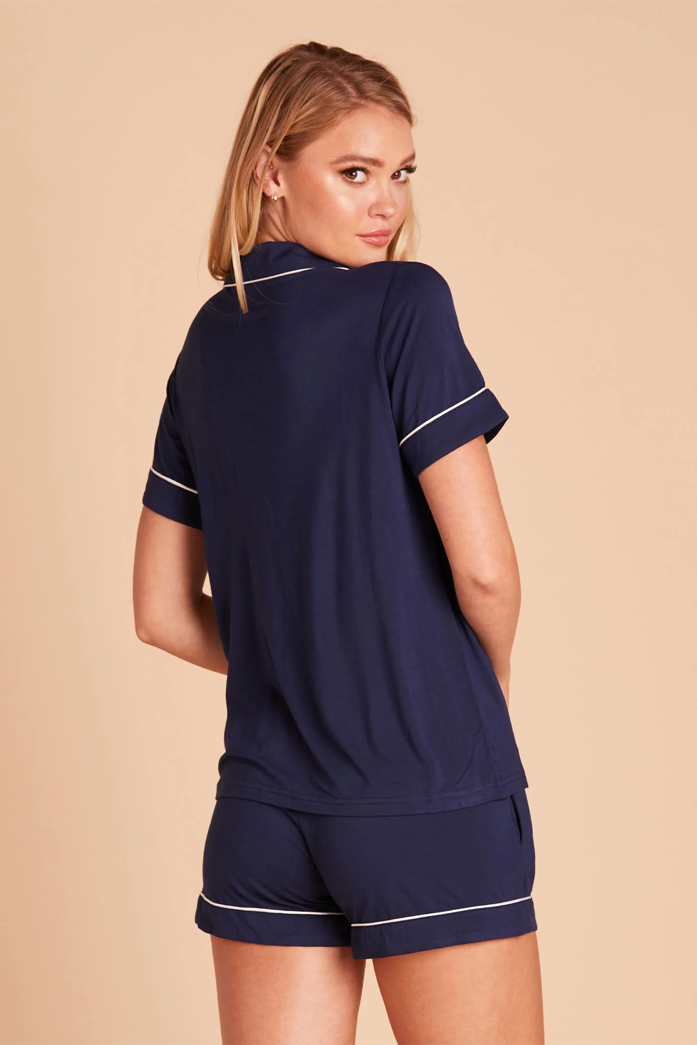 Jonny Bamboo Pajama Set - Navy - Image 6