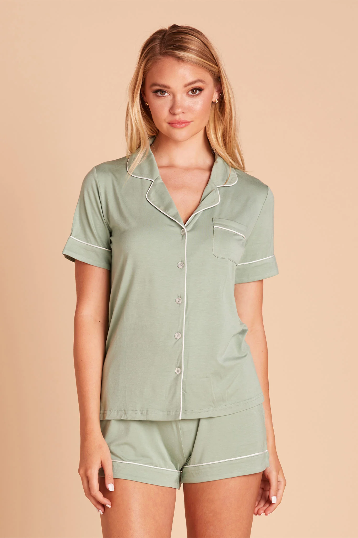 Jonny Bamboo Pajama Set - Sage - Image 6
