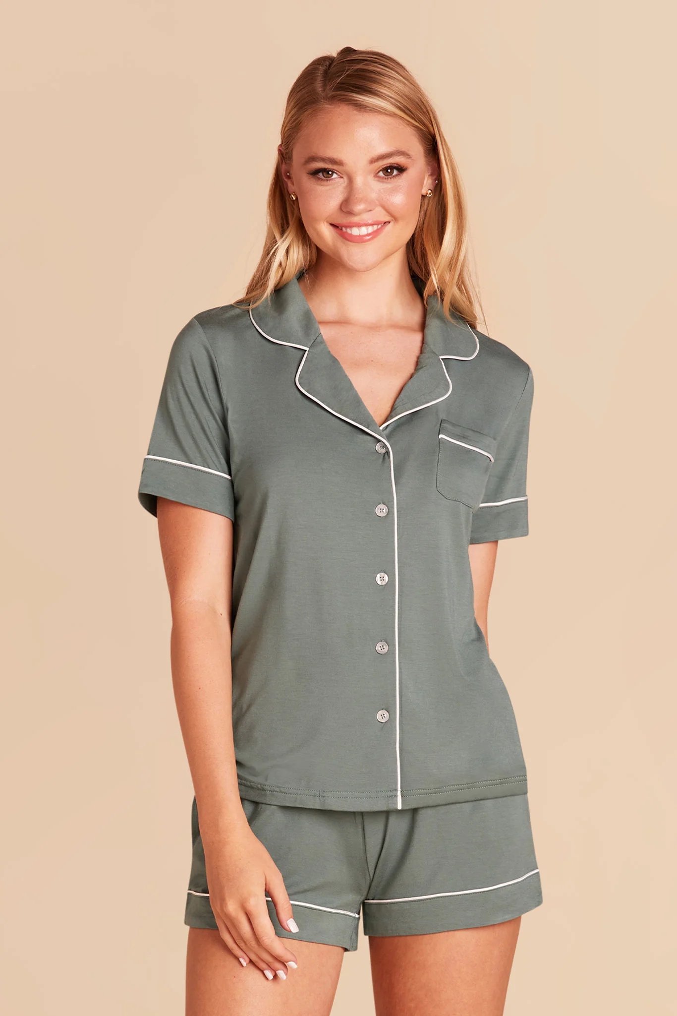 Jonny Bamboo Pajama Set - Sea Glass - Image 6