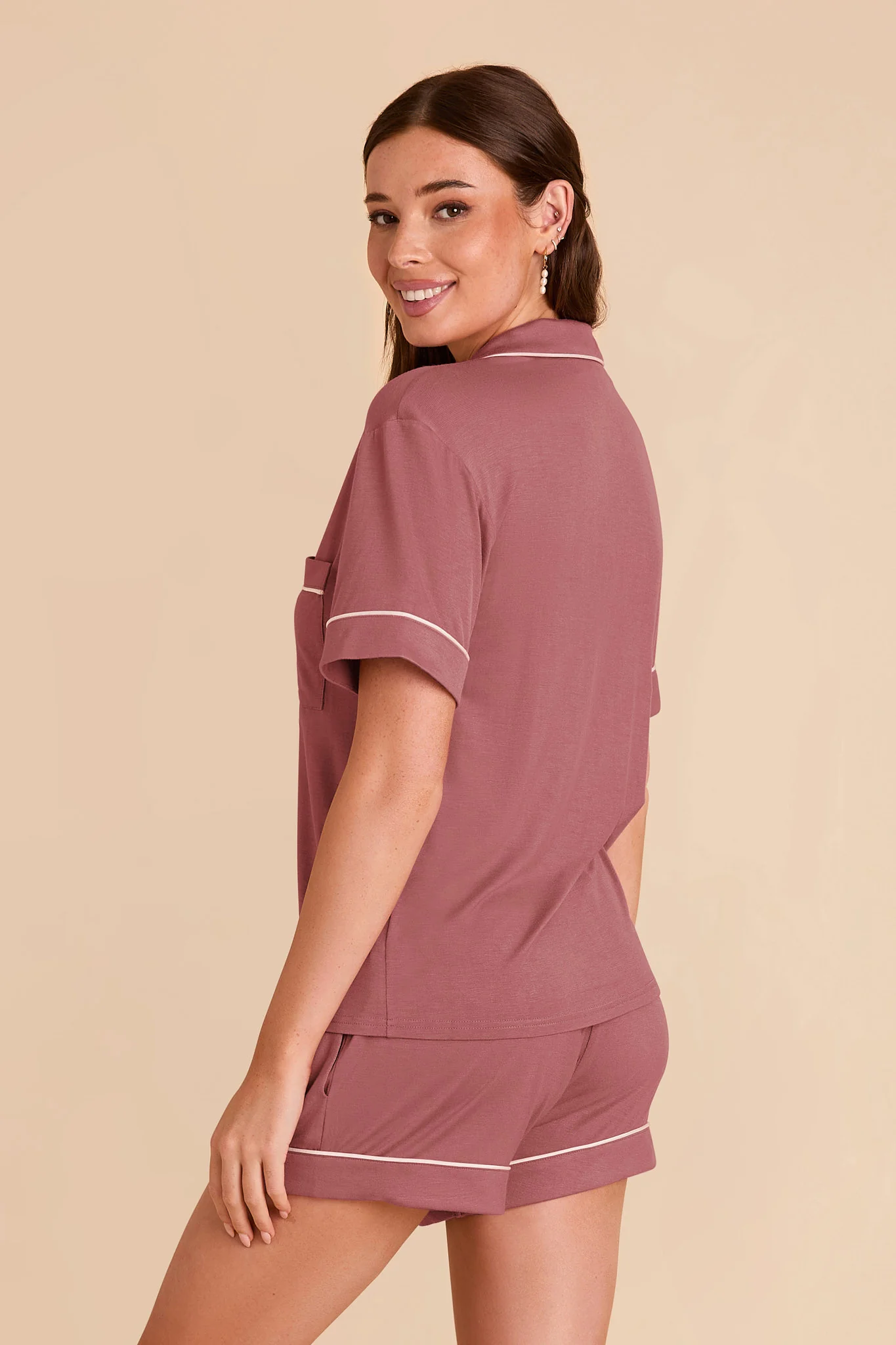 Jonny Bamboo Pajama Set - Wild Rose - Image 5
