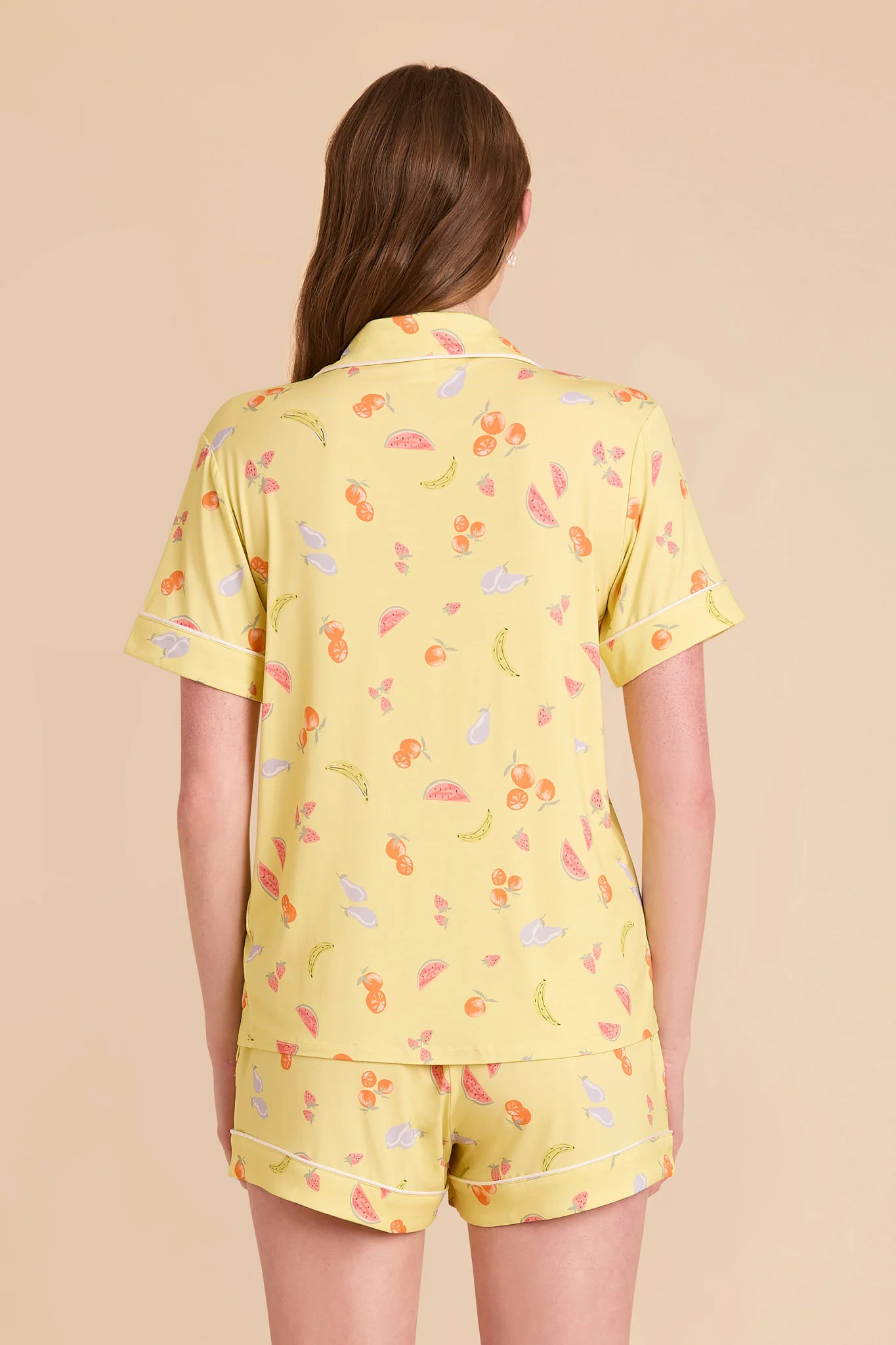 Jonny Bamboo Pajama Set - Lemon Sorbet Tutti Fruitti - Image 5