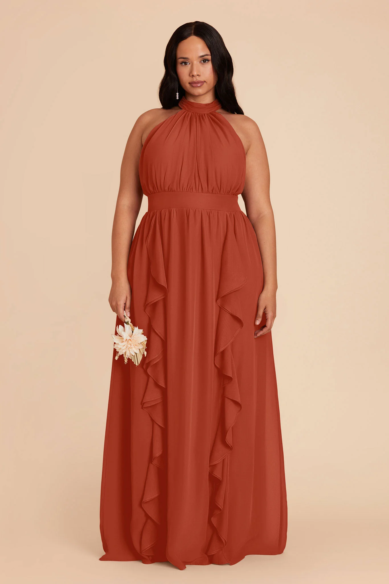 Joyce Chiffon Dress - Auburn - Image 2