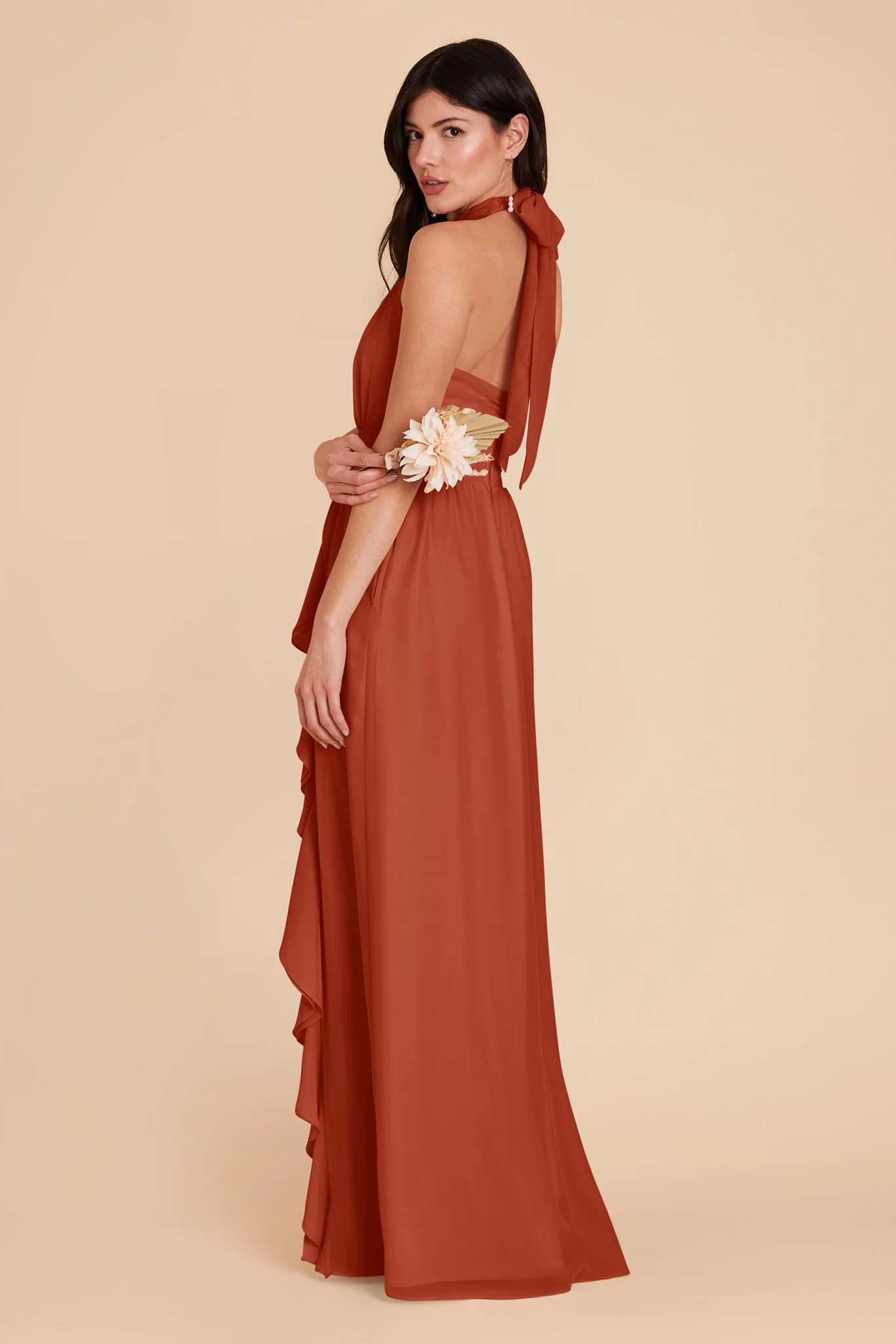 Joyce Chiffon Dress - Auburn - Image 5