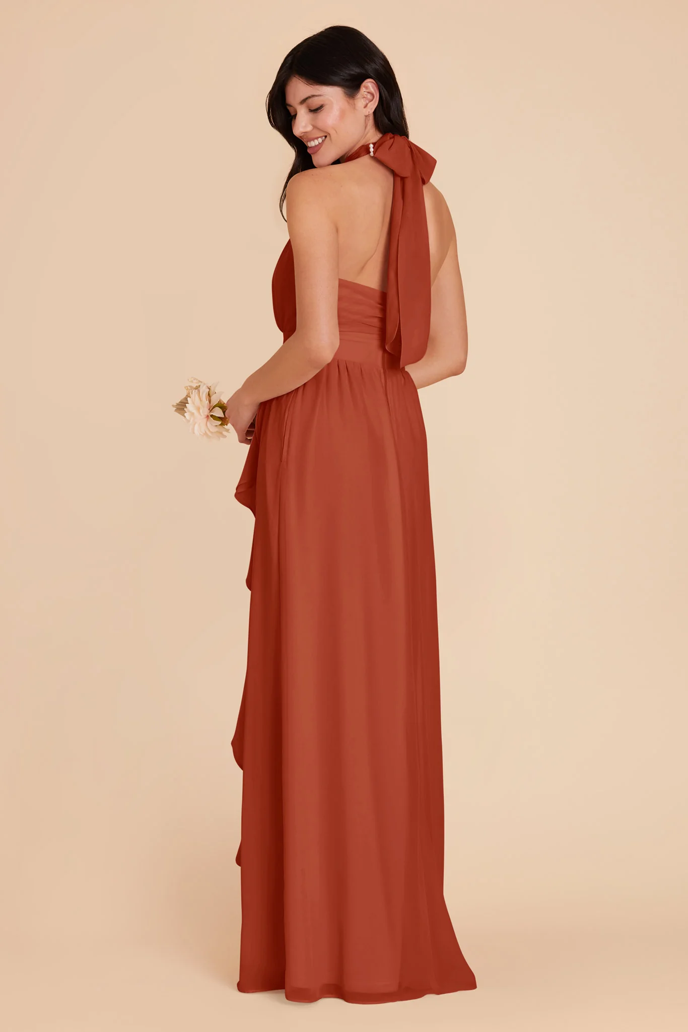 Joyce Chiffon Dress - Auburn - Image 6