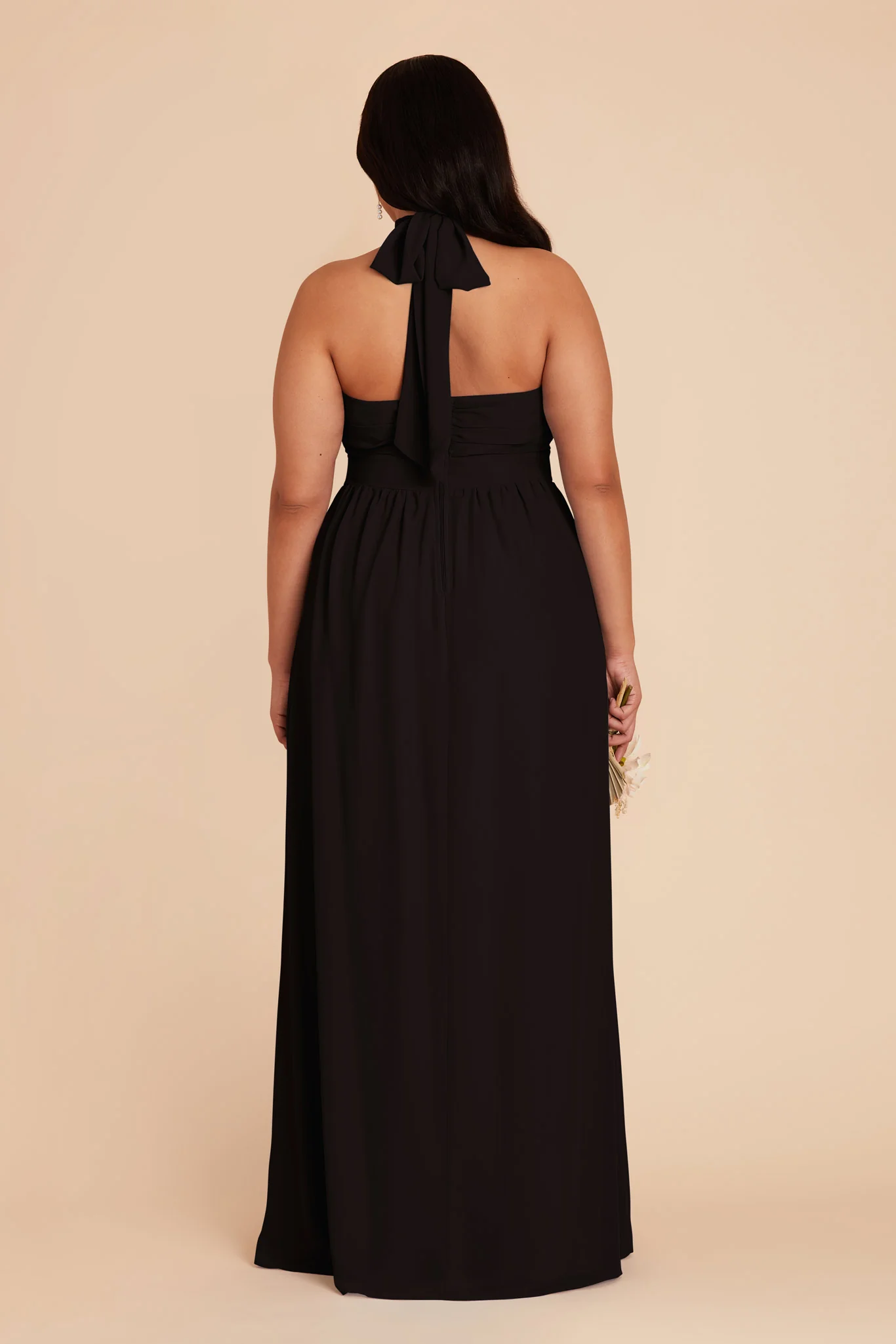 Joyce Chiffon Dress - Black - Image 10