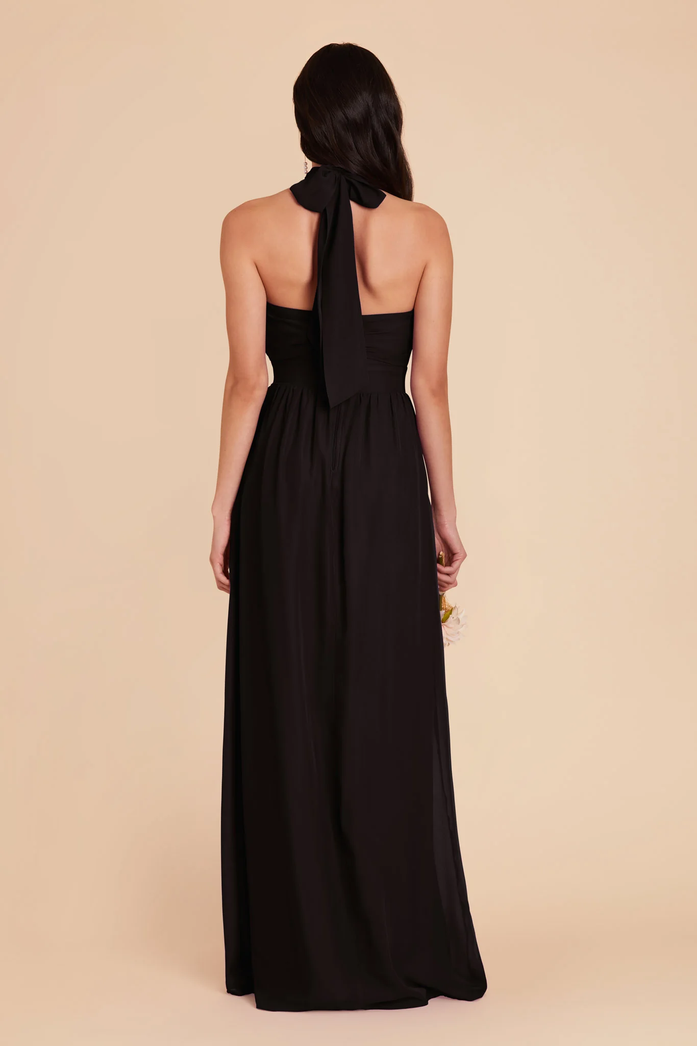 Joyce Chiffon Dress - Black - Image 8