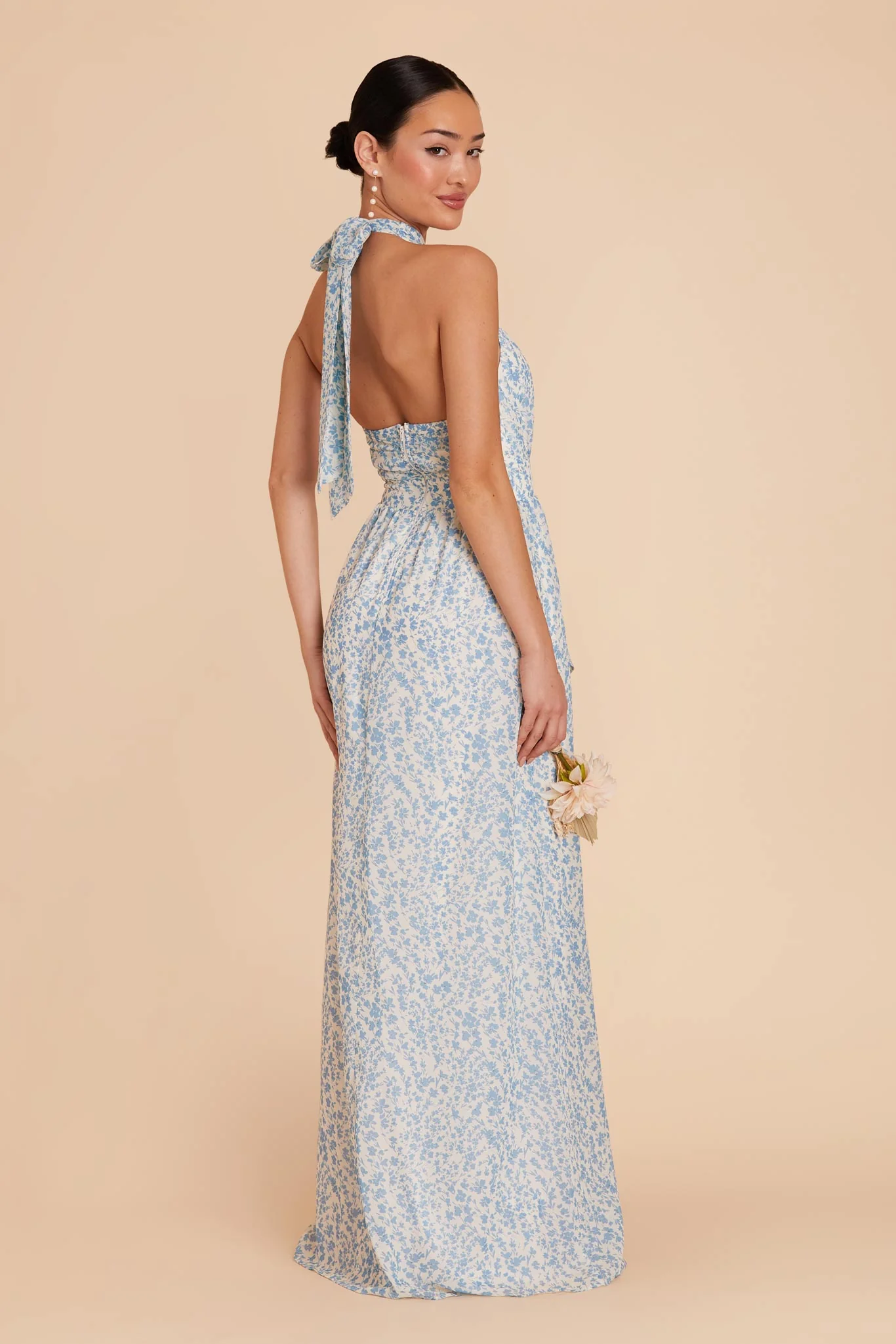 Joyce Chiffon Dress - Blue Dreamy Ditsy - Image 2