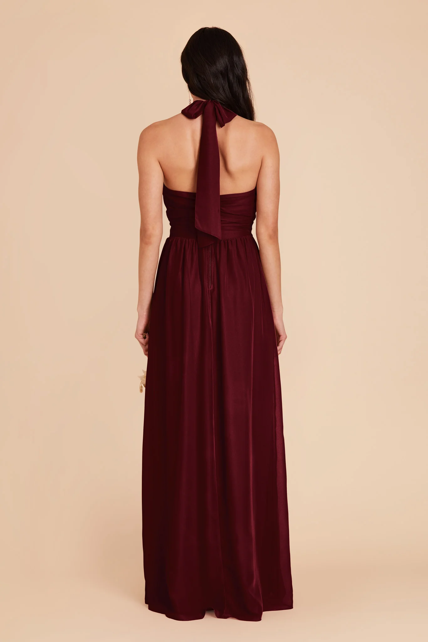 Joyce Chiffon Dress - Cabernet - Image 6