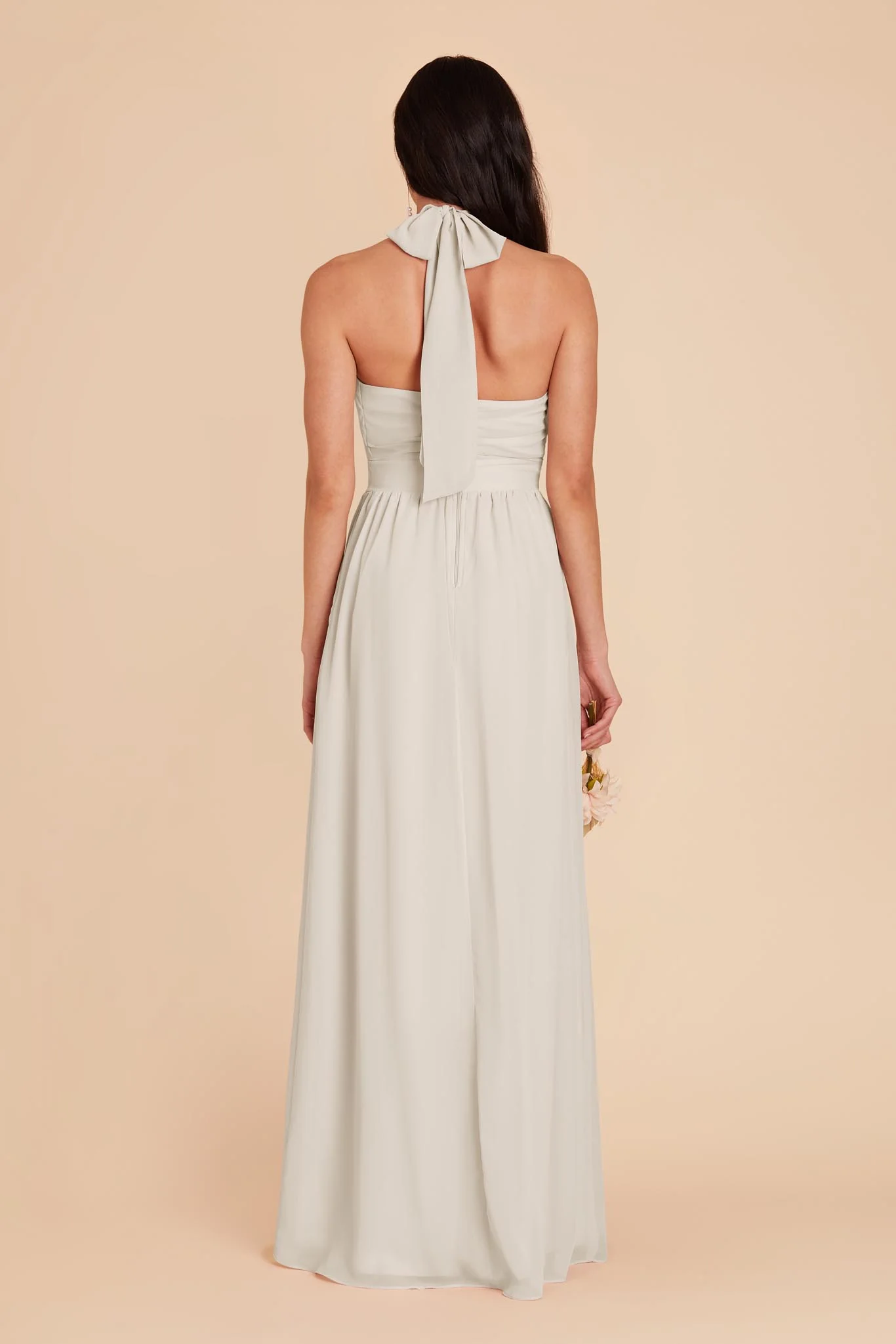 Joyce Chiffon Dress - Dove Gray - Image 7