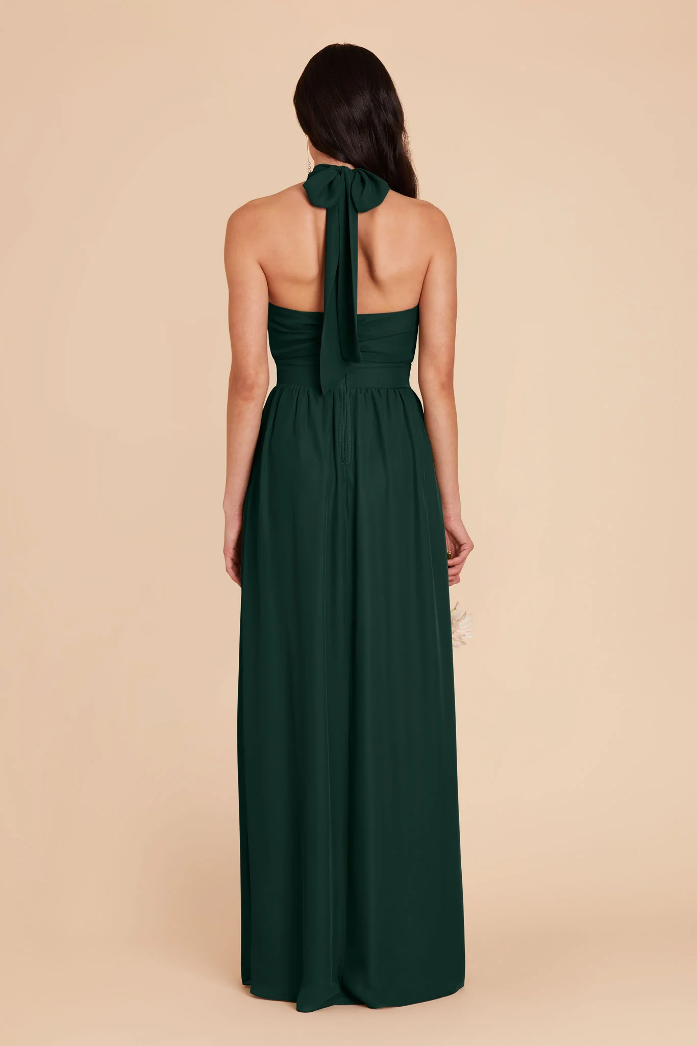 Joyce Chiffon Dress - Emerald - Image 7
