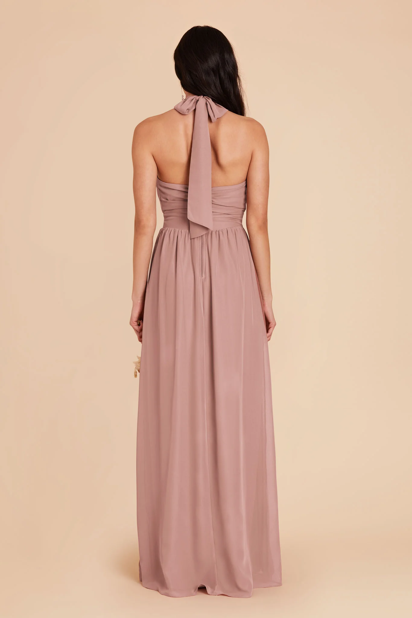 Joyce Chiffon Dress - English Rose - Image 6