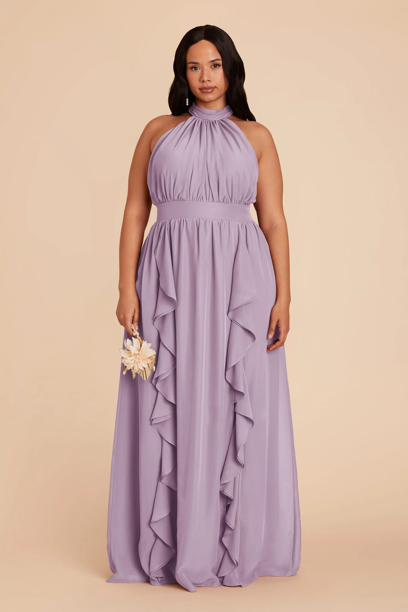 Joyce Chiffon Dress - Lavender - Image 2