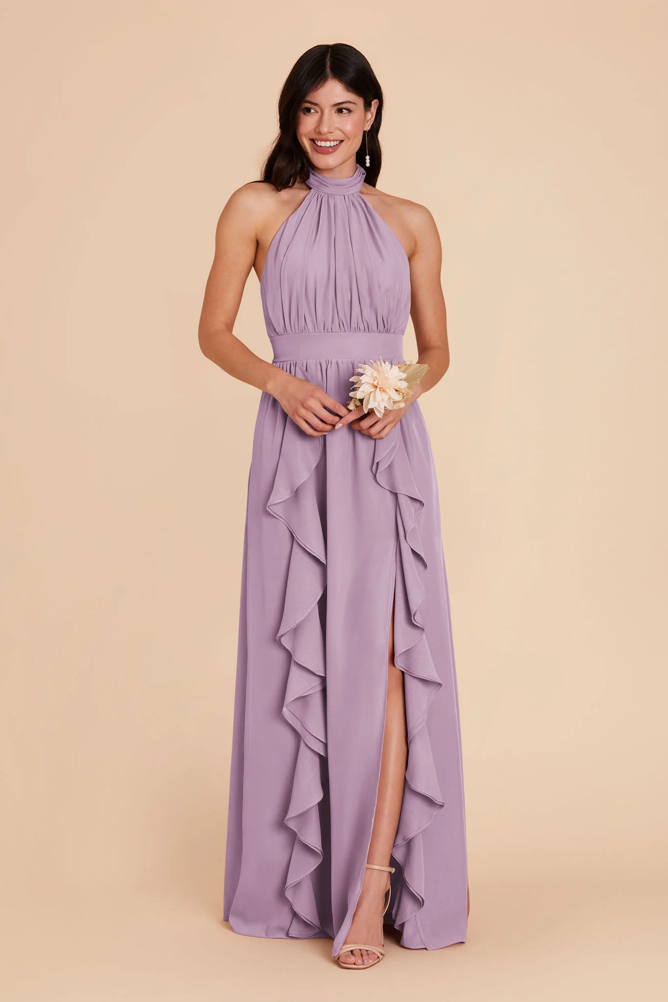 Joyce Chiffon Dress - Lavender - Image 3