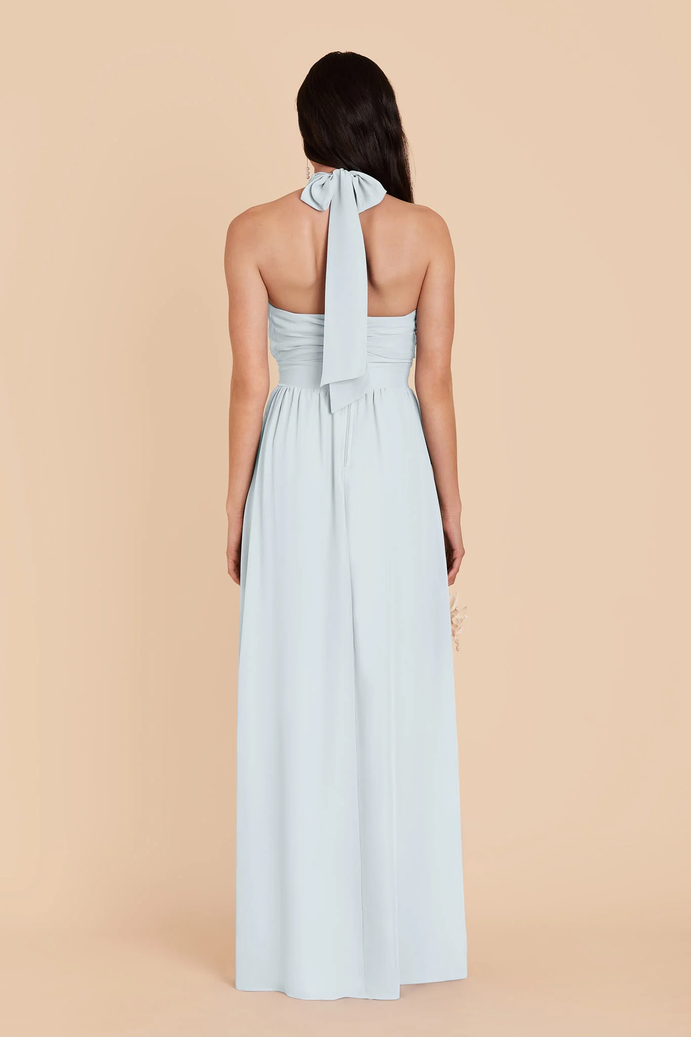 Joyce Chiffon Dress - Mist Blue - Image 3
