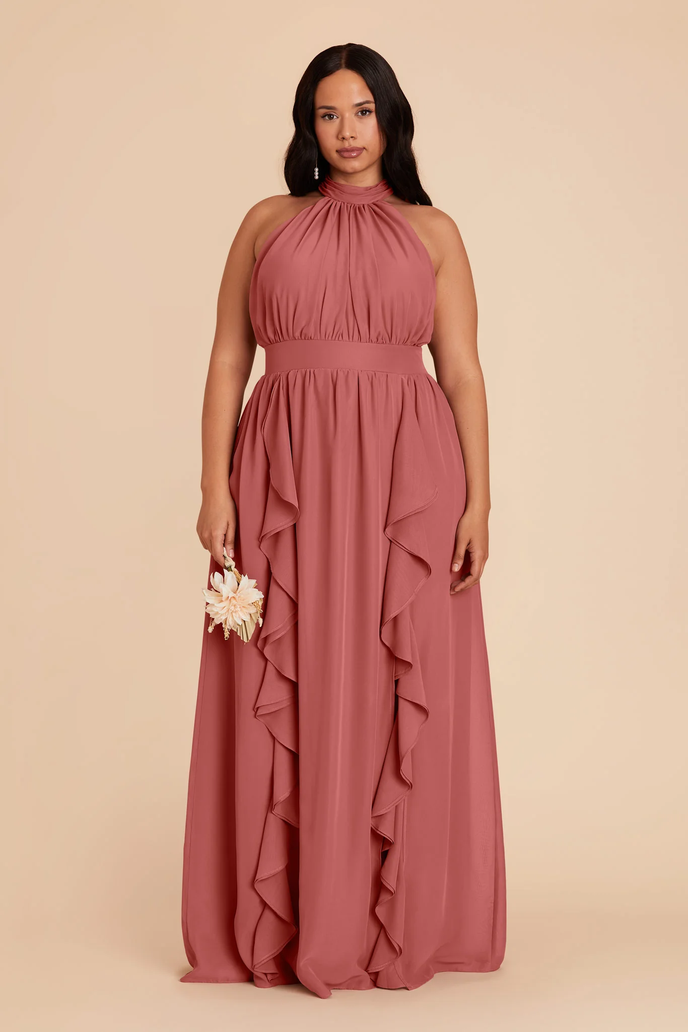 Joyce Chiffon Dress - Mulberry - Image 2