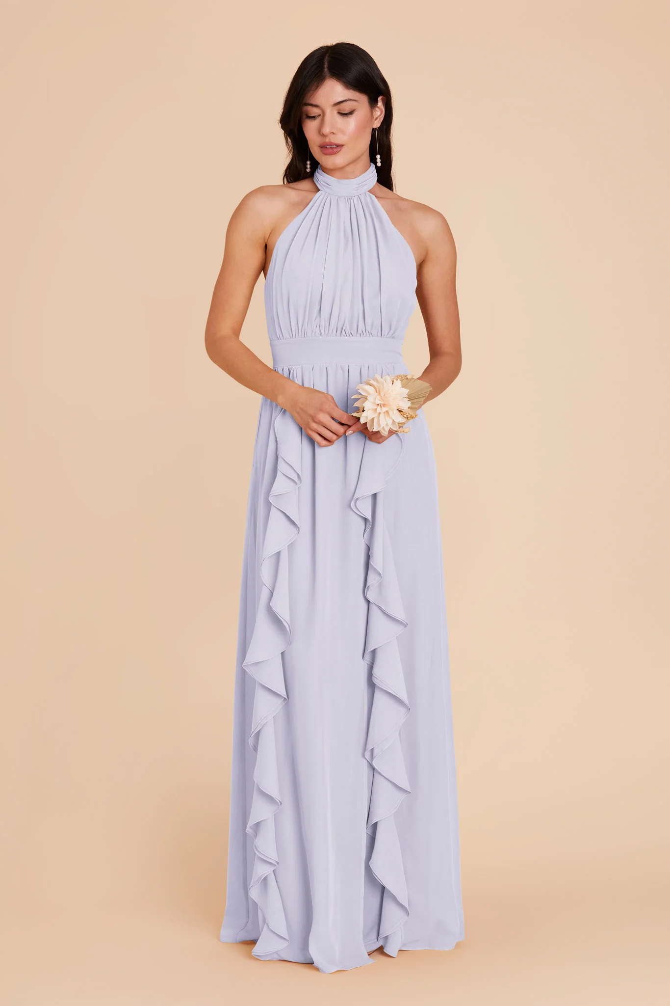 Joyce Chiffon Dress - Periwinkle Blue - Image 3