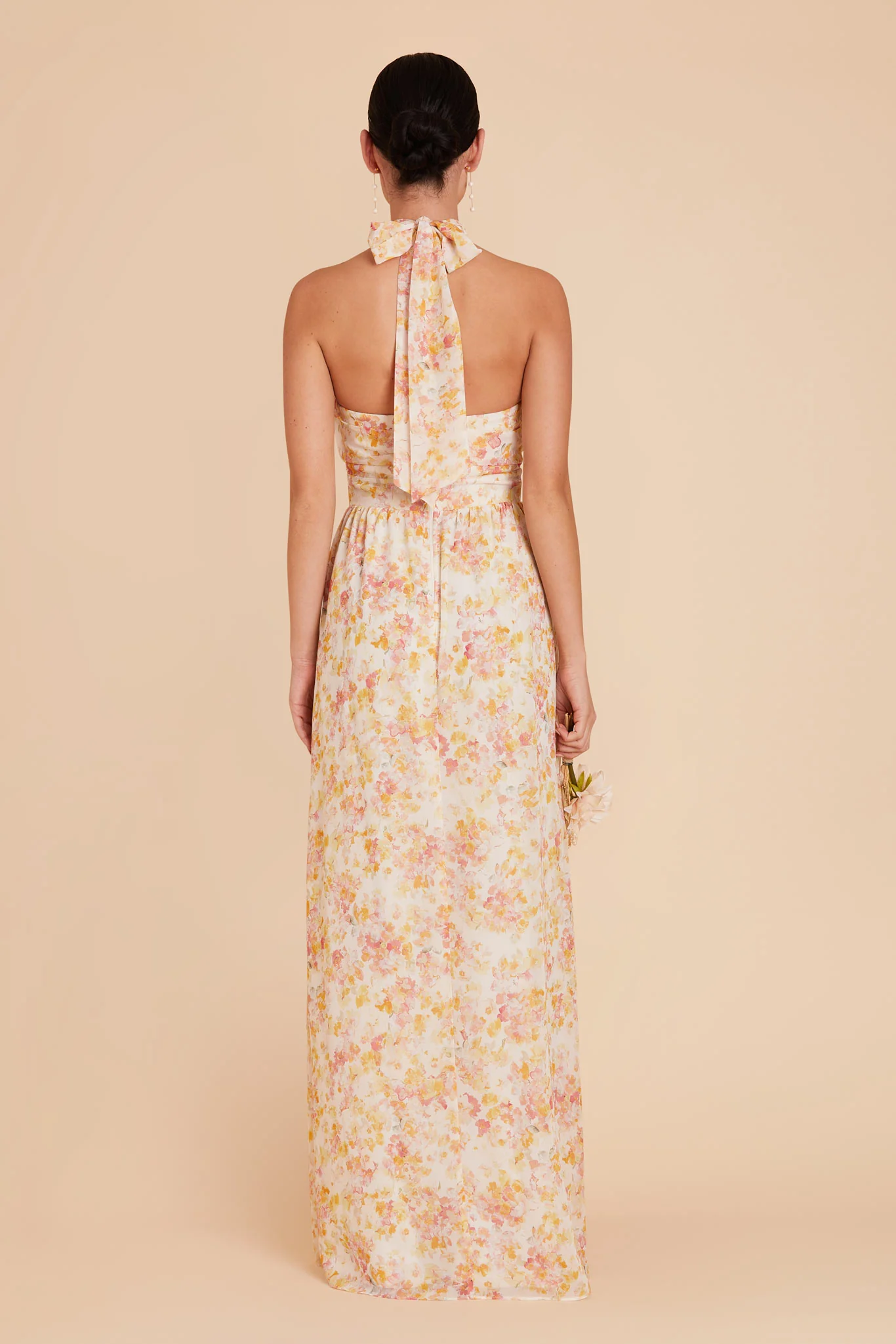 Joyce Chiffon Dress - Pressed Floral - Image 4