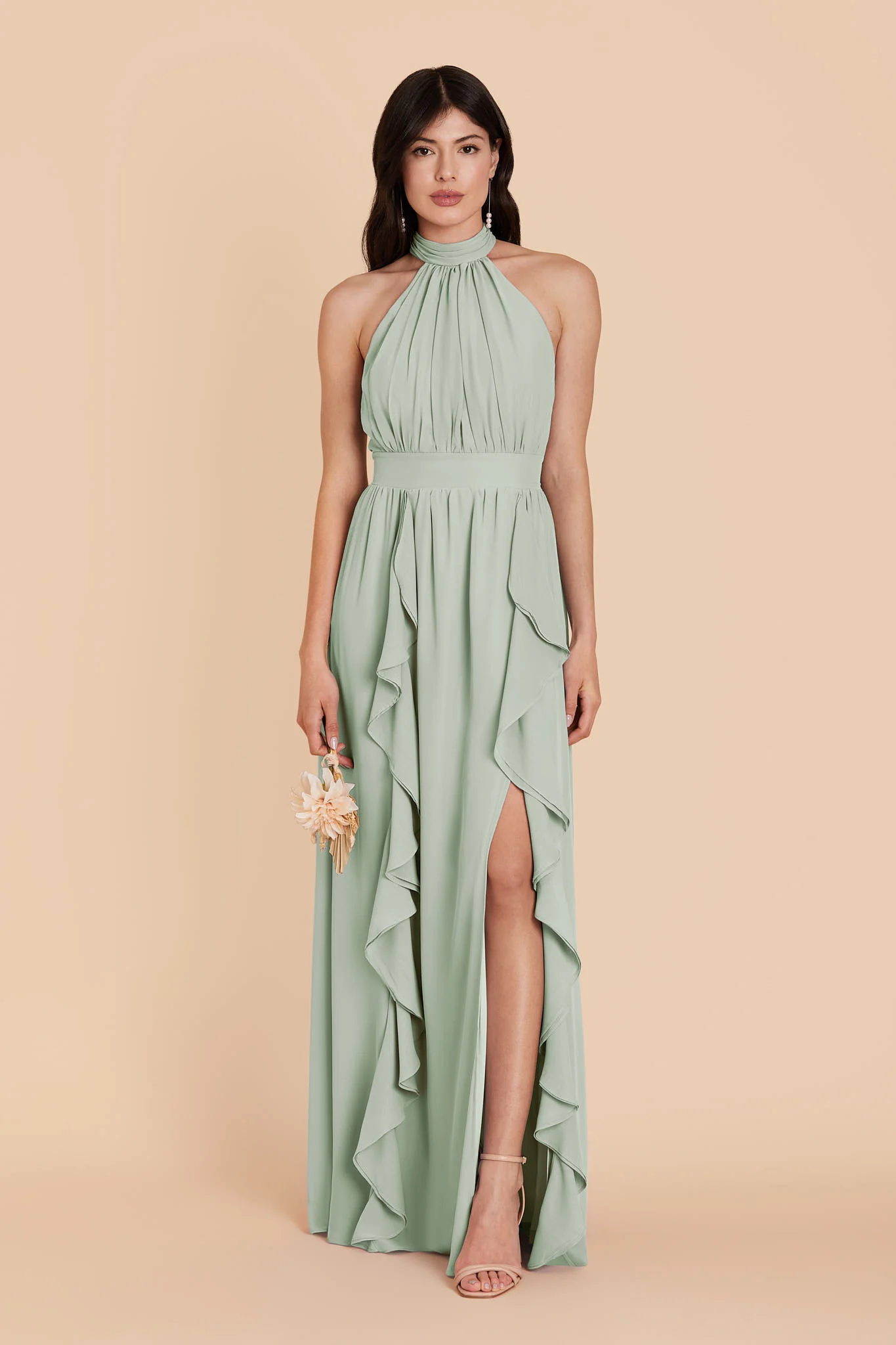 Joyce Chiffon Dress - Sage