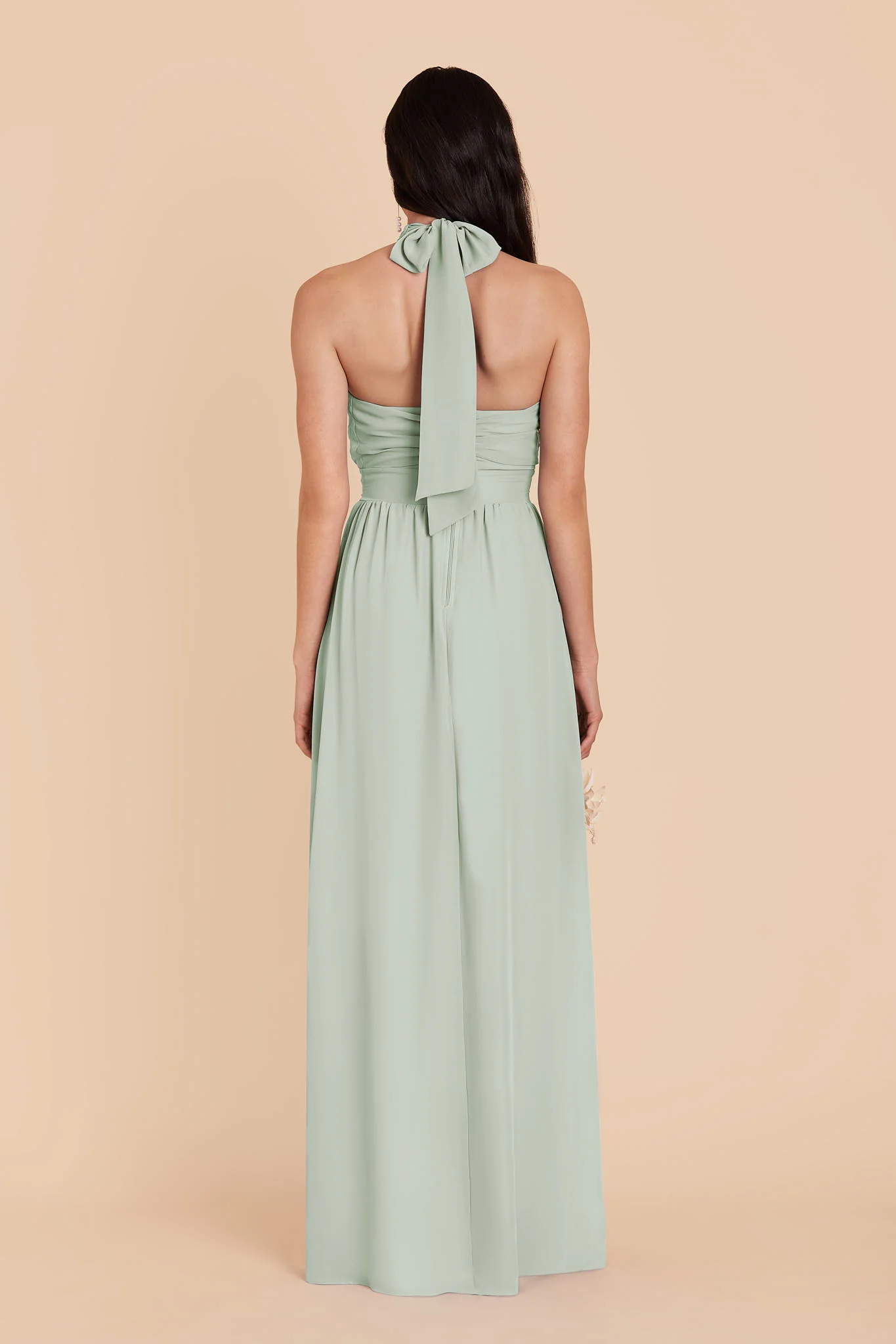 Joyce Chiffon Dress - Sage - Image 5