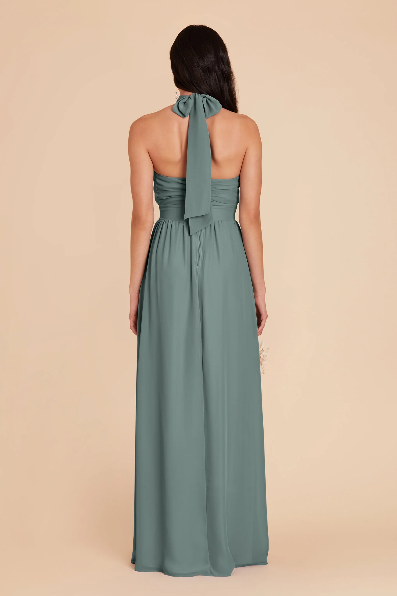 Joyce Chiffon Dress - Sea Glass - Image 5