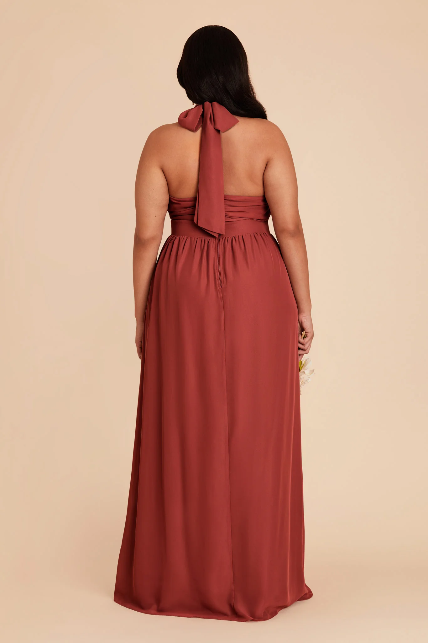 Joyce Chiffon Dress - Spice - Image 10