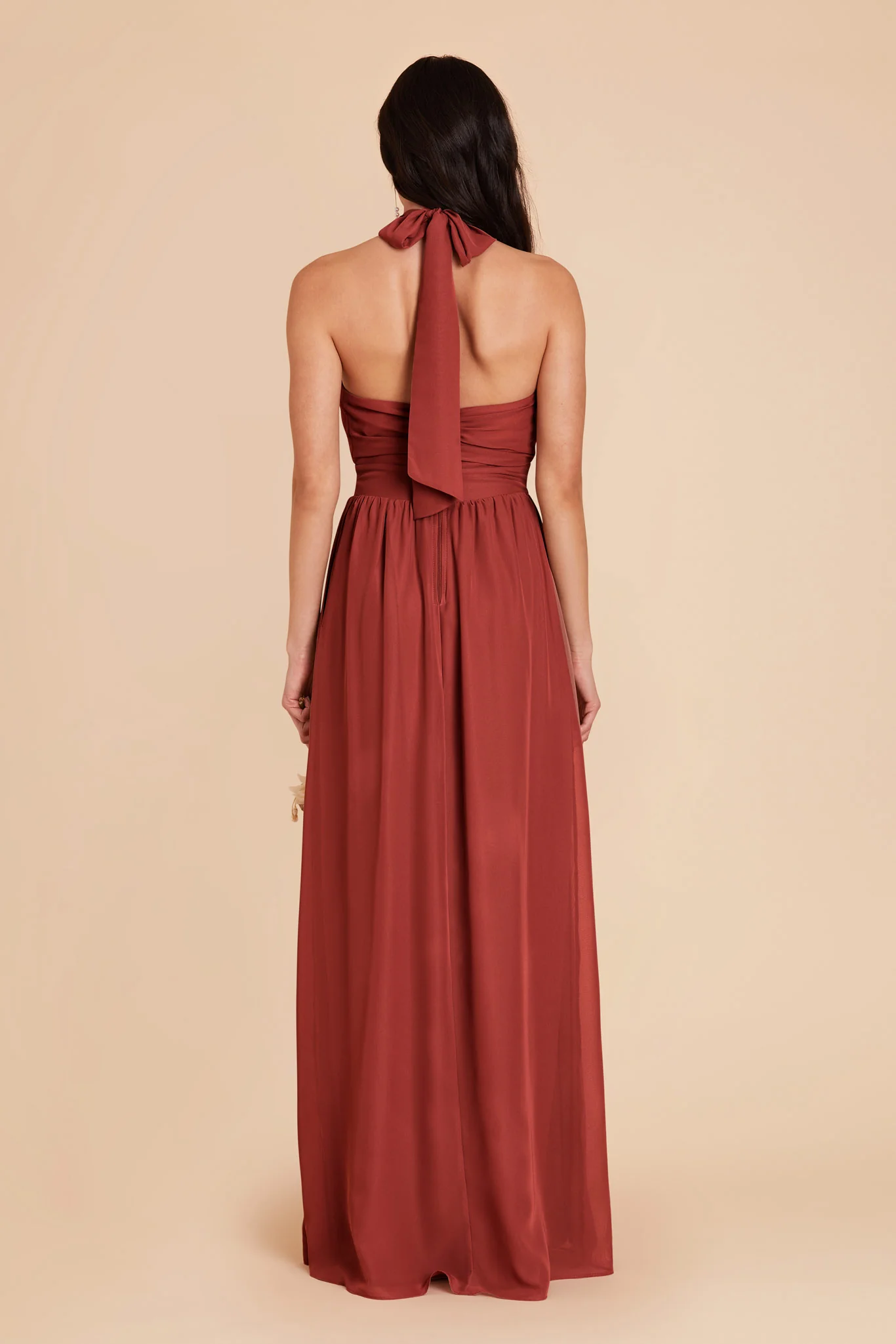 Joyce Chiffon Dress - Spice - Image 7