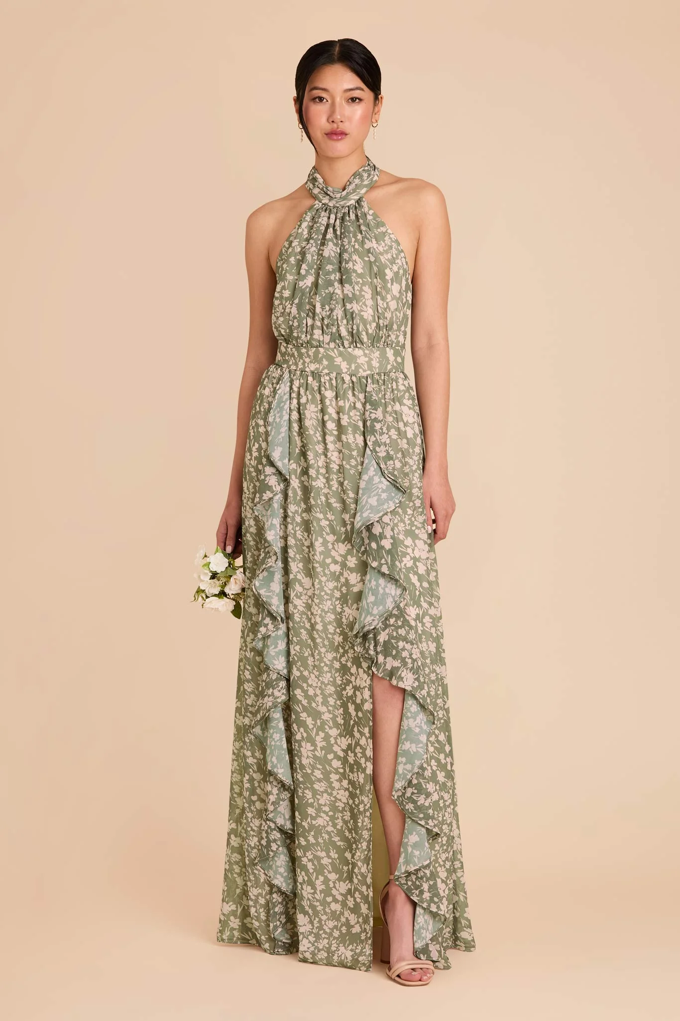 Joyce Chiffon Dress - Thyme Dreamy Floral